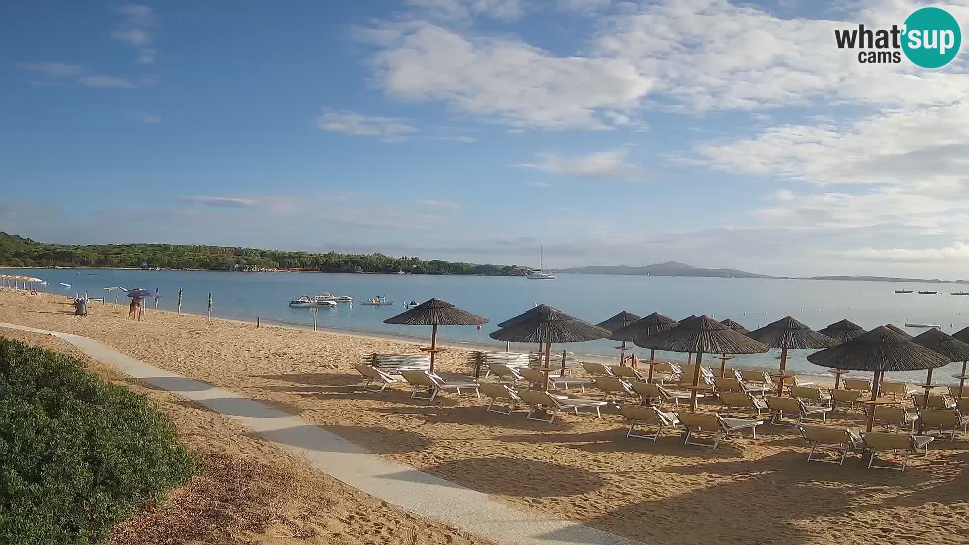 Spletna kamera na plaži Mannena – Arzachena – Sardinija