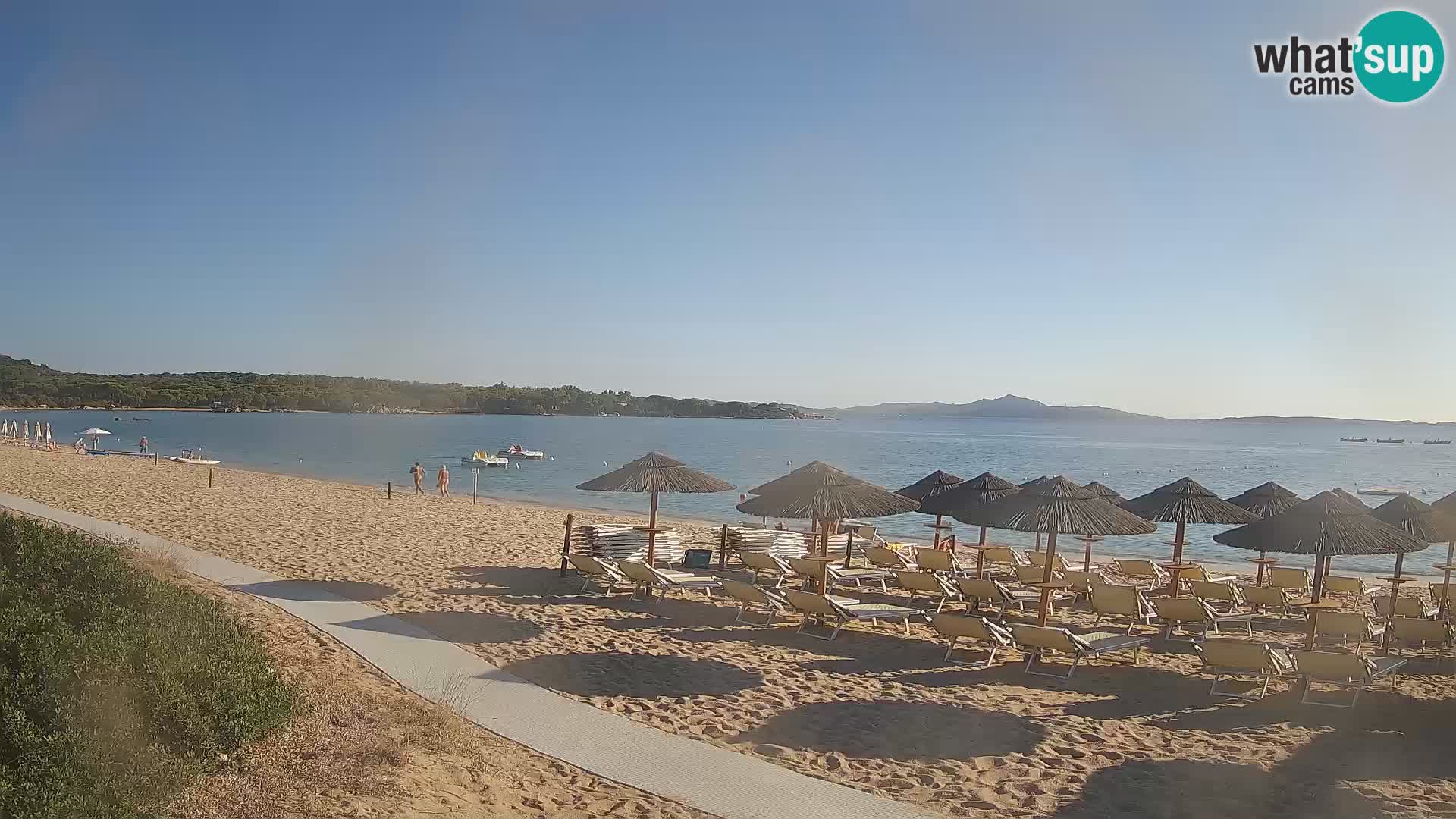 Web kamera na plaži Mannena – Arzachena – Sardinija