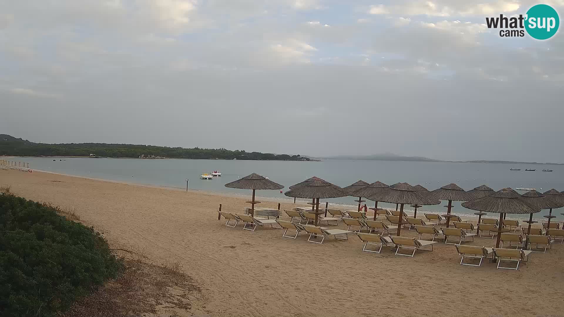 Spletna kamera na plaži Mannena – Arzachena – Sardinija