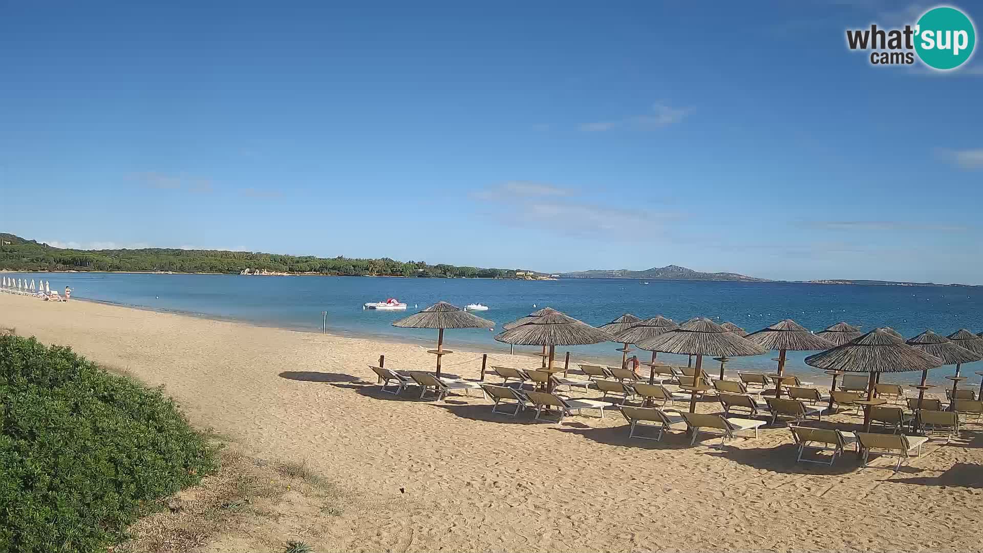 Spletna kamera na plaži Mannena – Arzachena – Sardinija