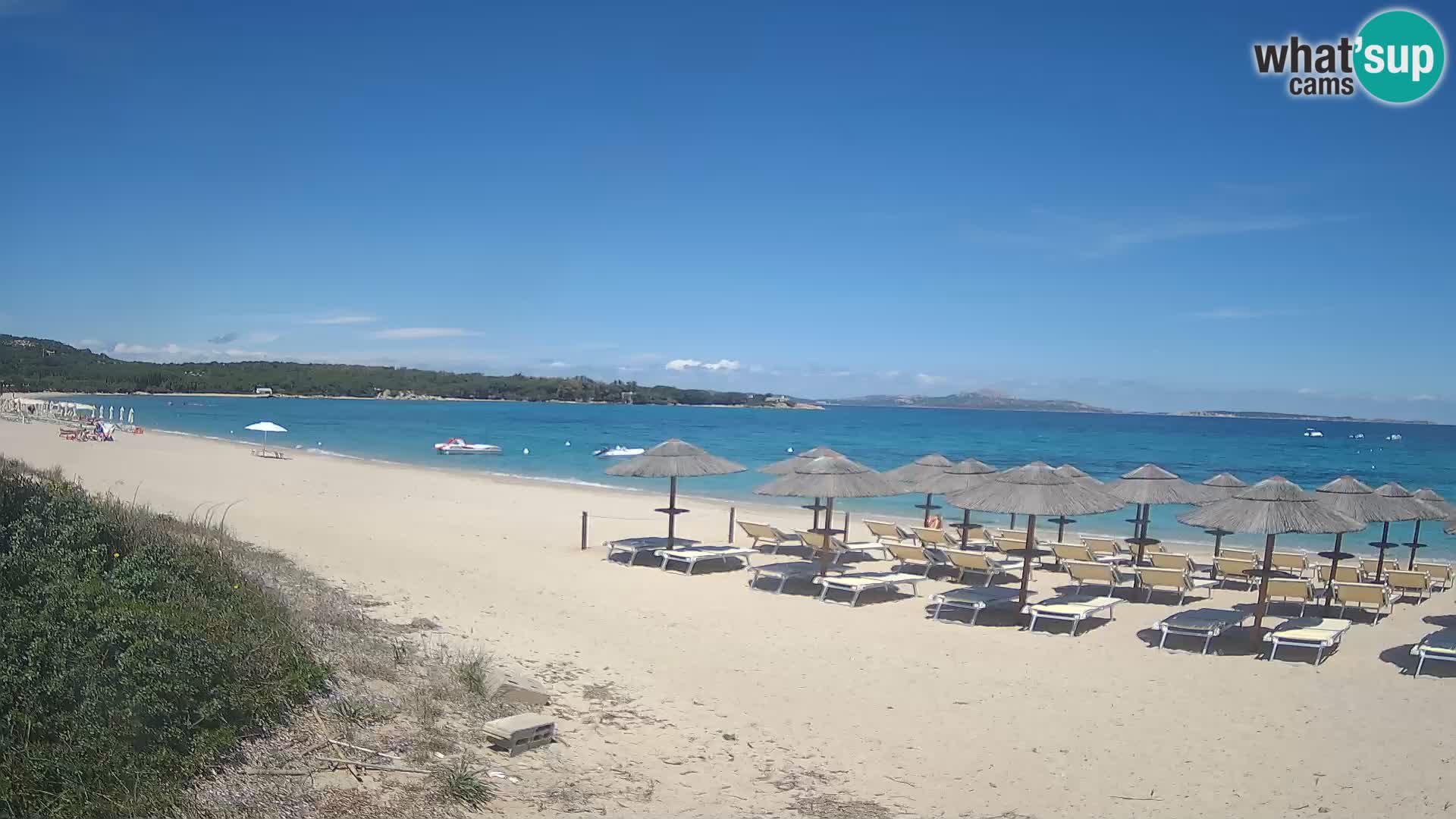 Web kamera na plaži Mannena – Arzachena – Sardinija