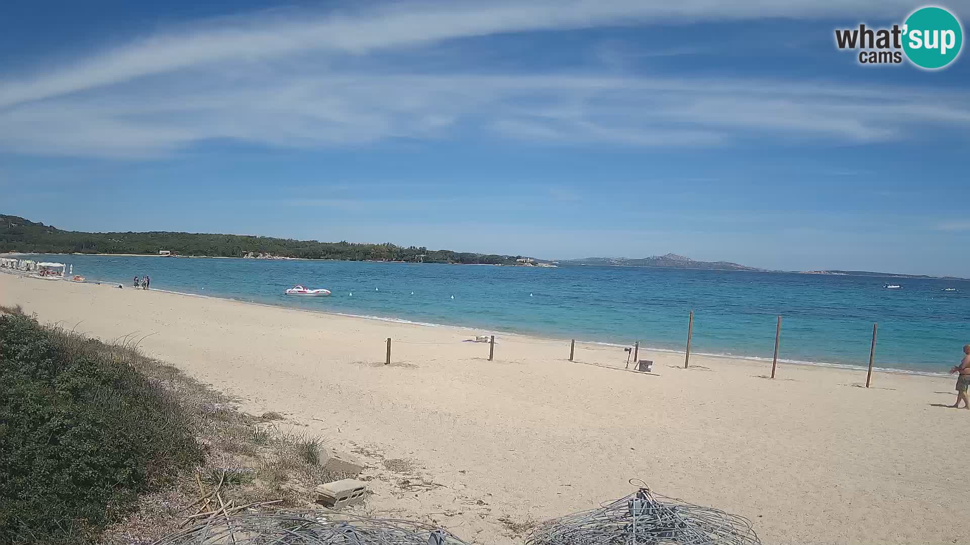Web kamera na plaži Mannena – Arzachena – Sardinija
