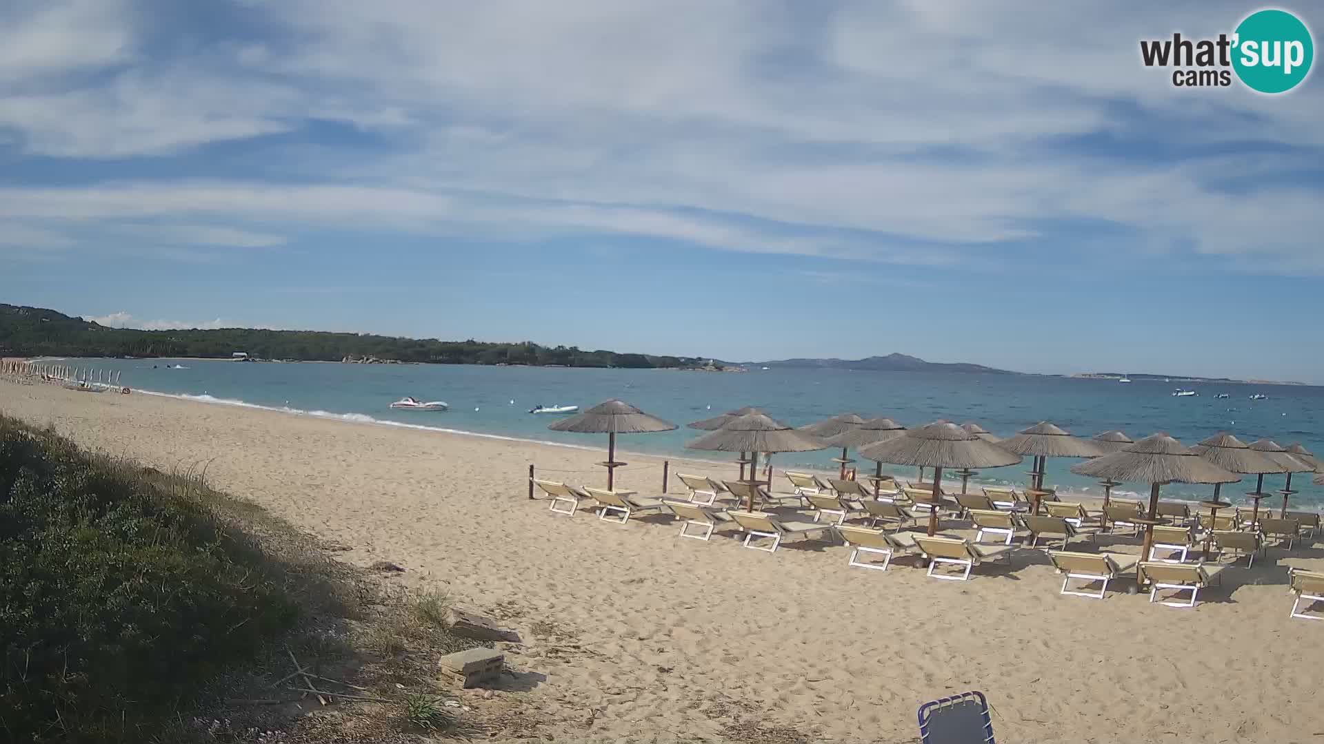 Spletna kamera na plaži Mannena – Arzachena – Sardinija