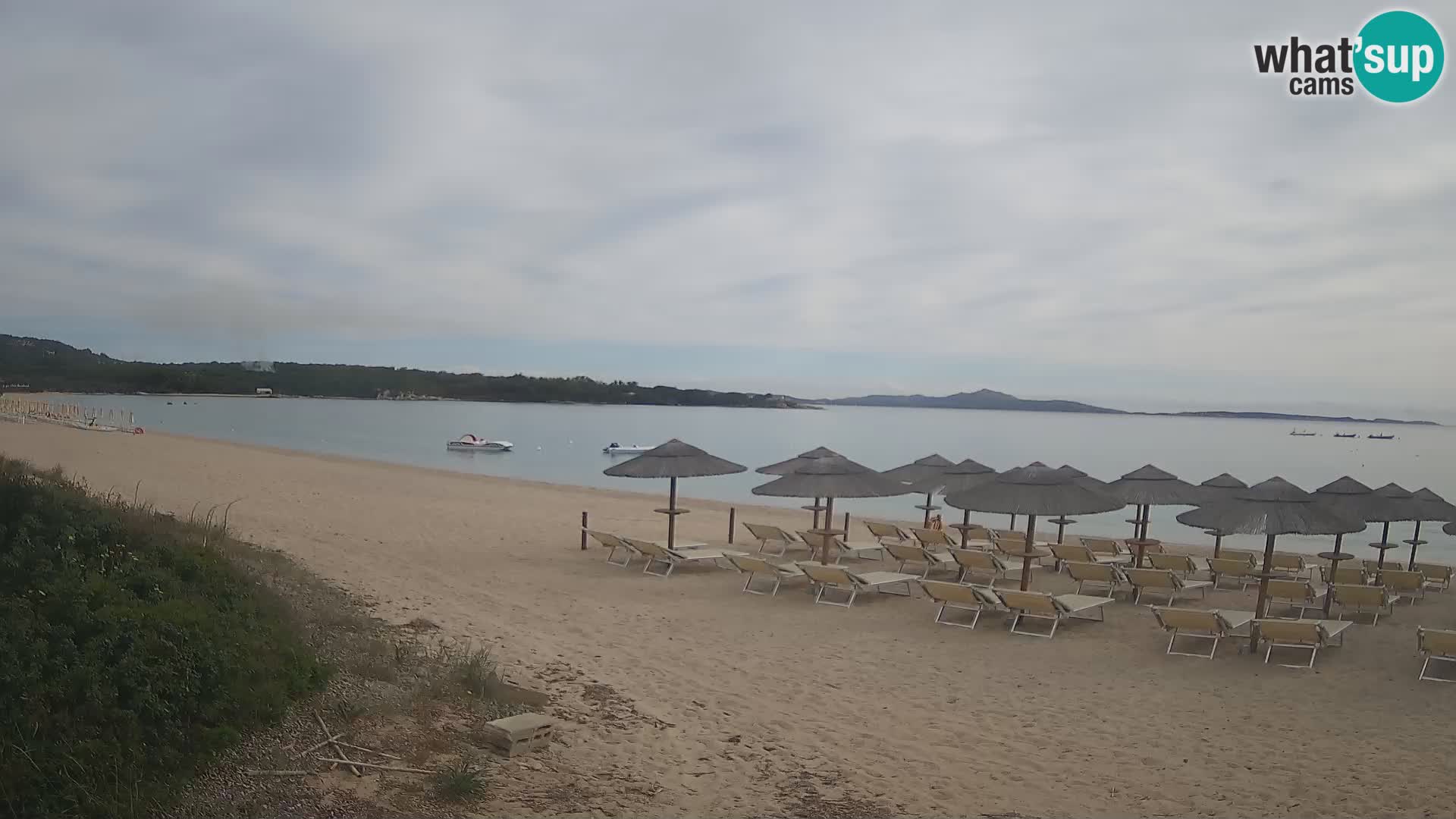 Spletna kamera na plaži Mannena – Arzachena – Sardinija