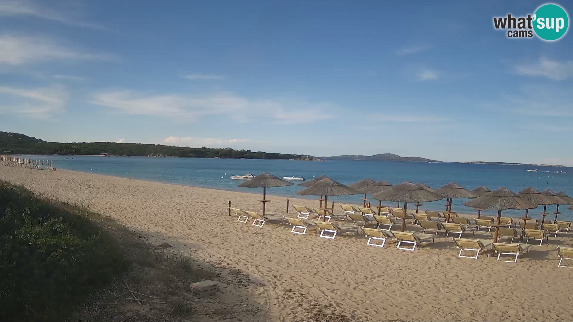 Spletna kamera na plaži Mannena – Arzachena – Sardinija