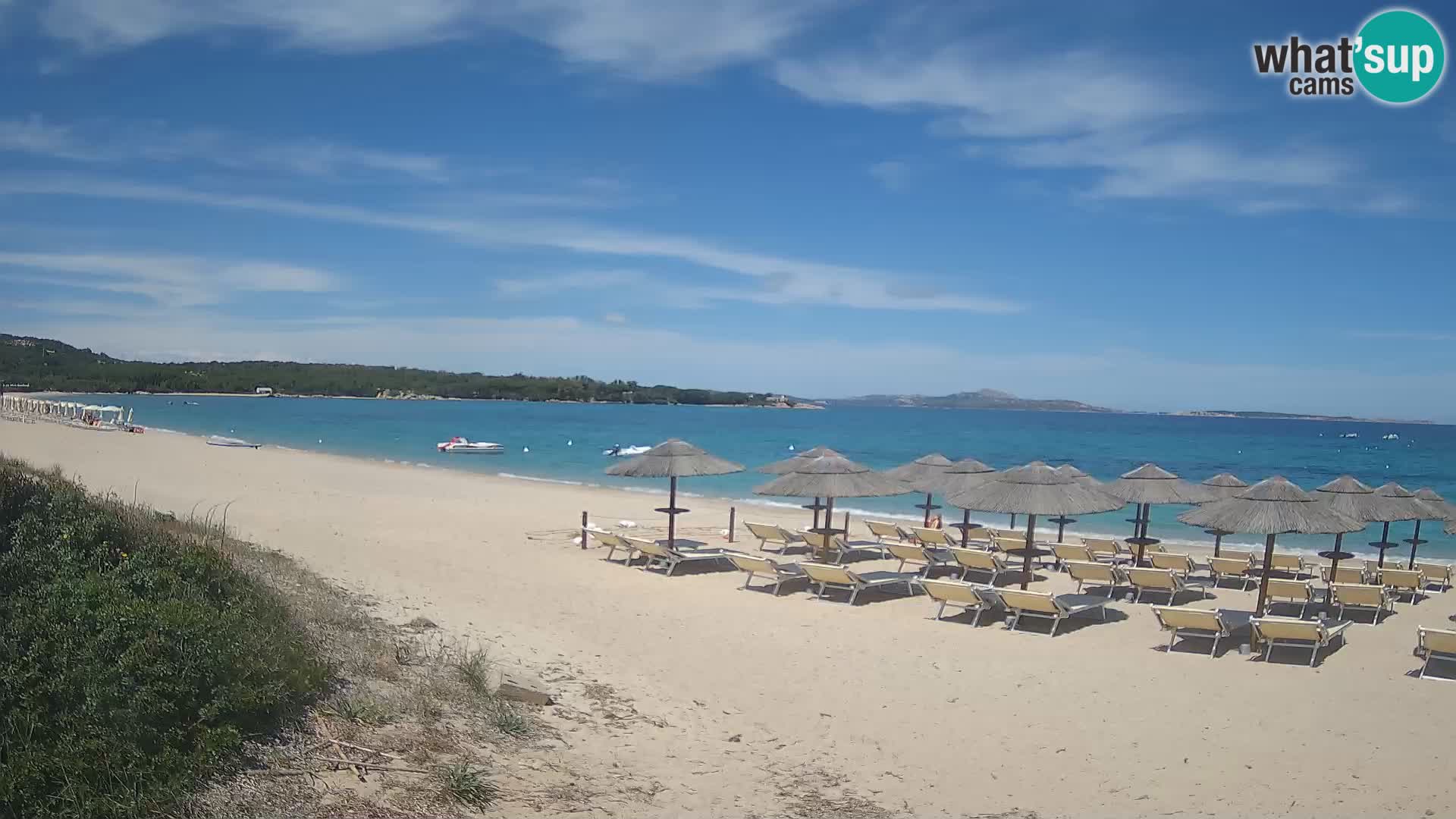 Web kamera na plaži Mannena – Arzachena – Sardinija