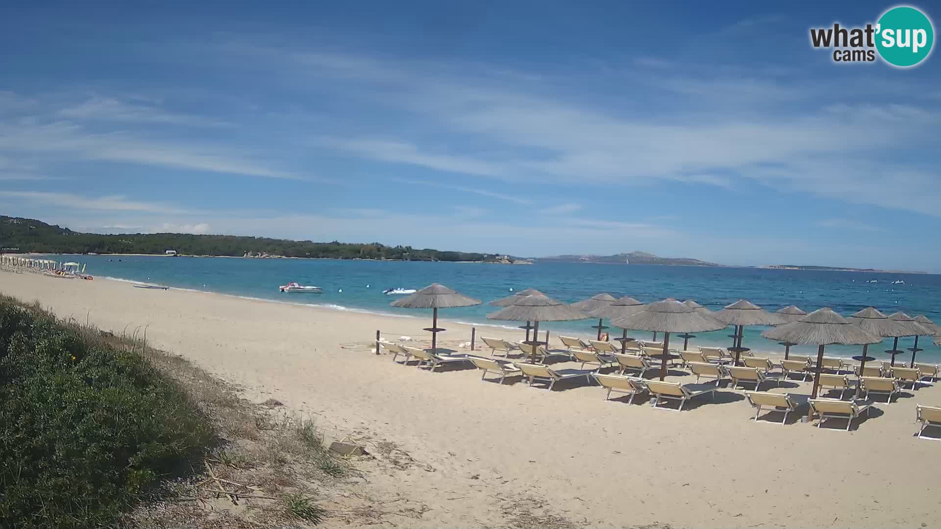 Spletna kamera na plaži Mannena – Arzachena – Sardinija