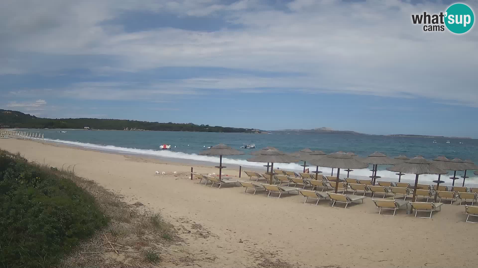 Spletna kamera na plaži Mannena – Arzachena – Sardinija