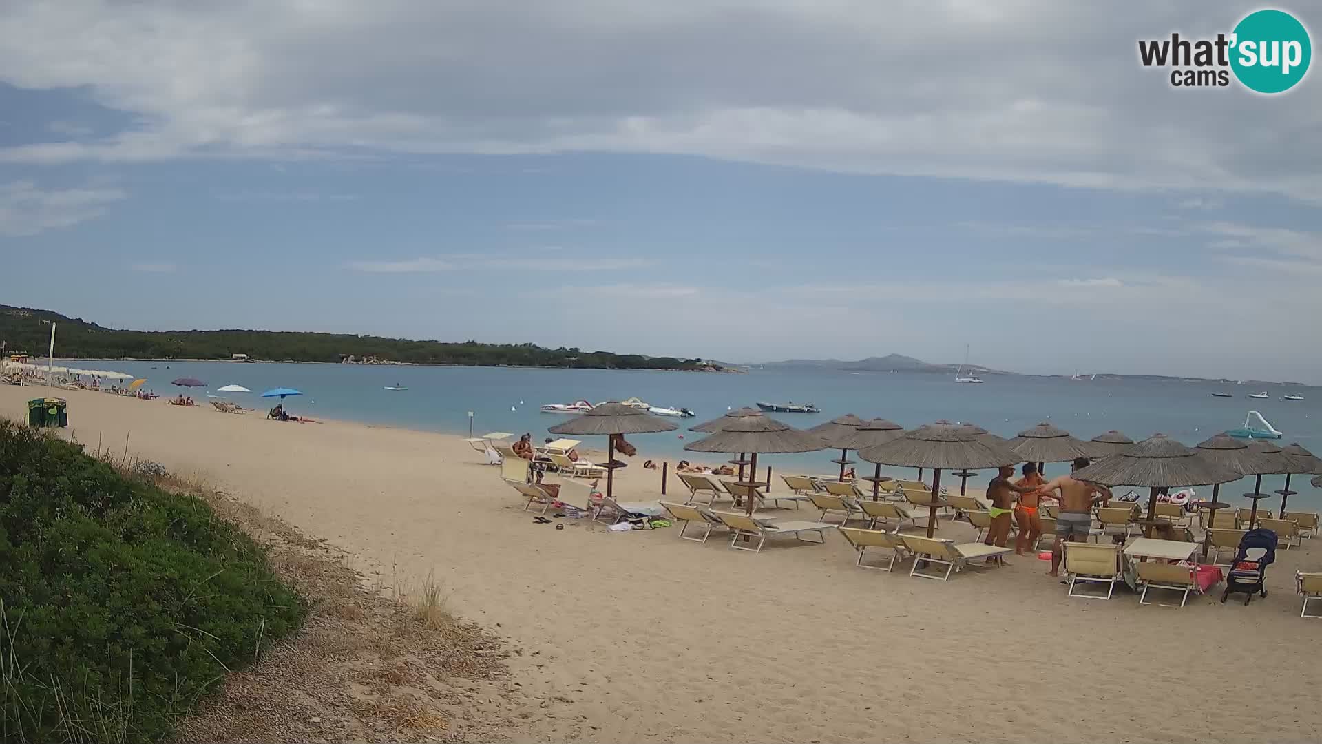 Spletna kamera na plaži Mannena – Arzachena – Sardinija