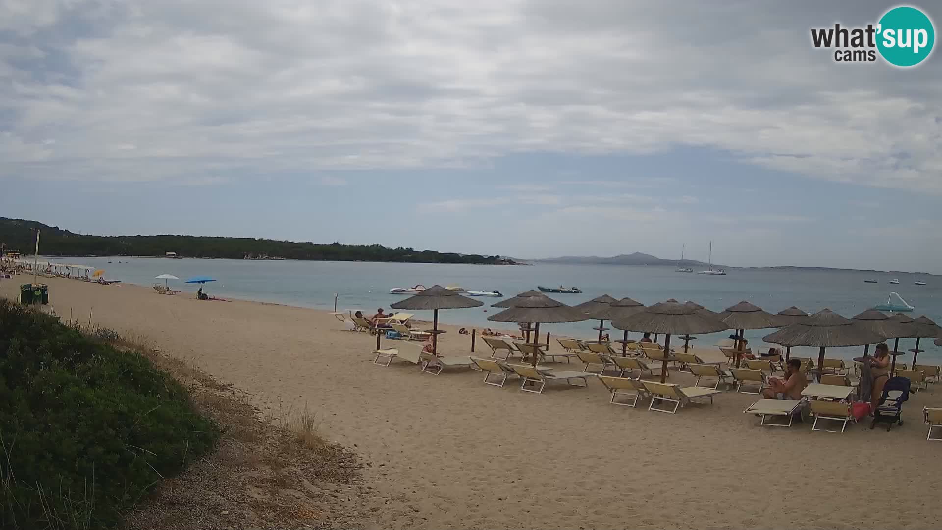 Spletna kamera na plaži Mannena – Arzachena – Sardinija