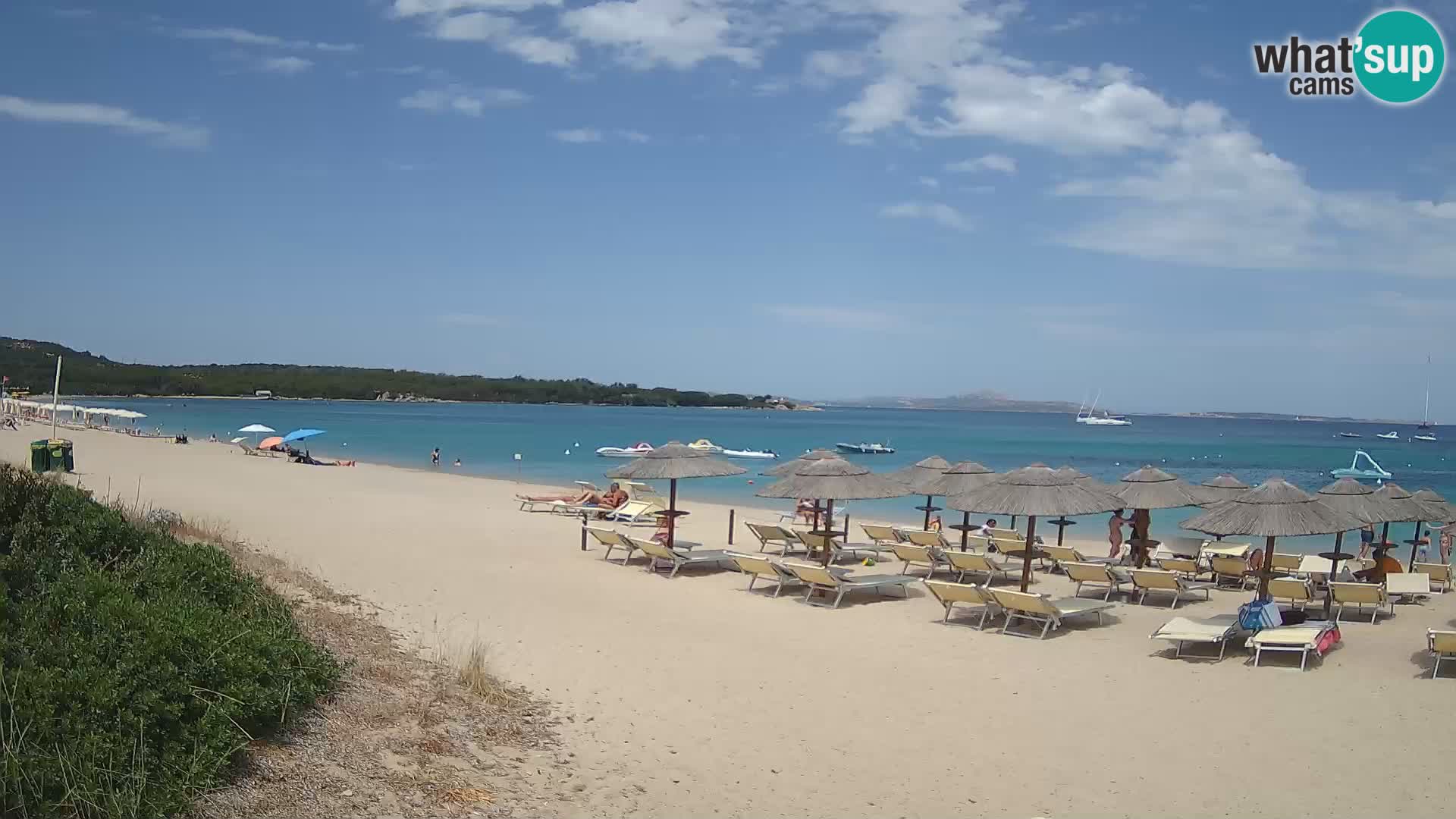 Spletna kamera na plaži Mannena – Arzachena – Sardinija