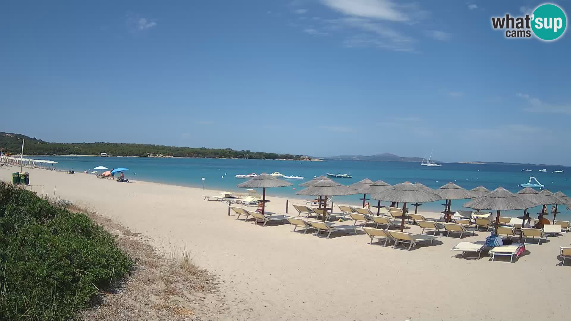 Web kamera na plaži Mannena – Arzachena – Sardinija