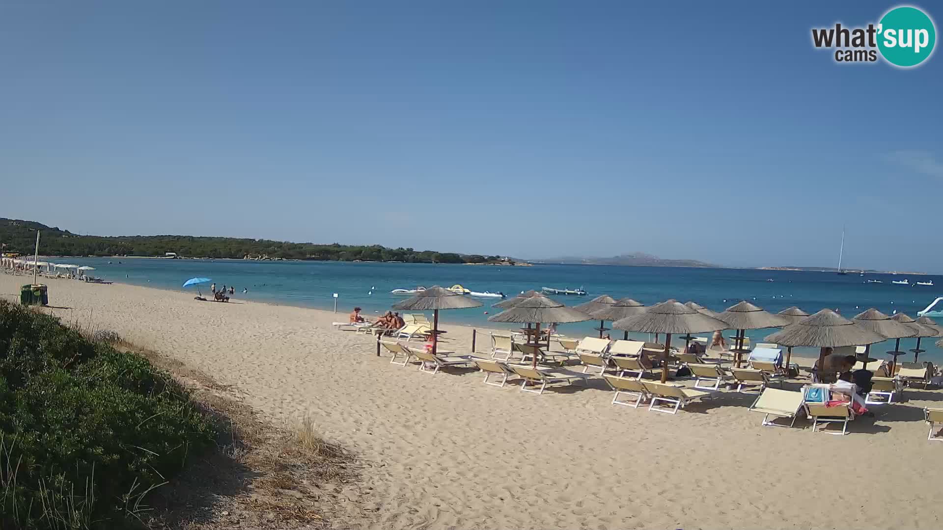 Web kamera na plaži Mannena – Arzachena – Sardinija
