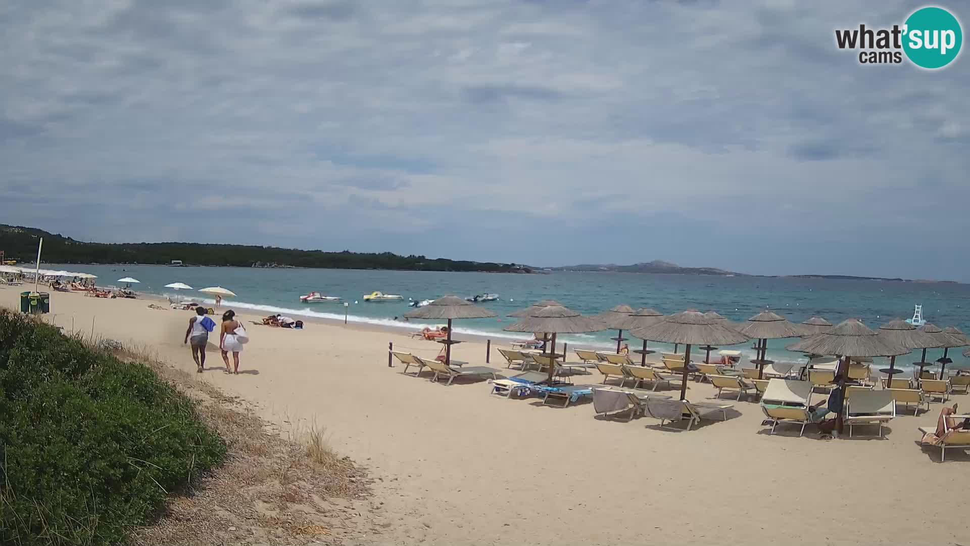 Spletna kamera na plaži Mannena – Arzachena – Sardinija