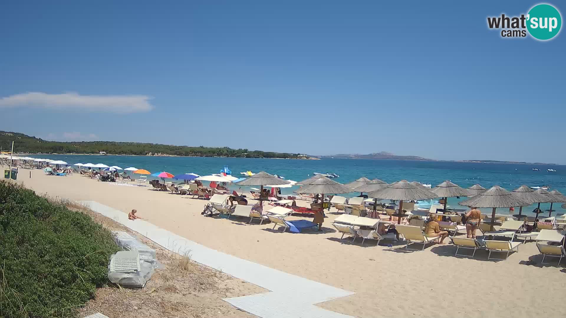 Web kamera na plaži Mannena – Arzachena – Sardinija