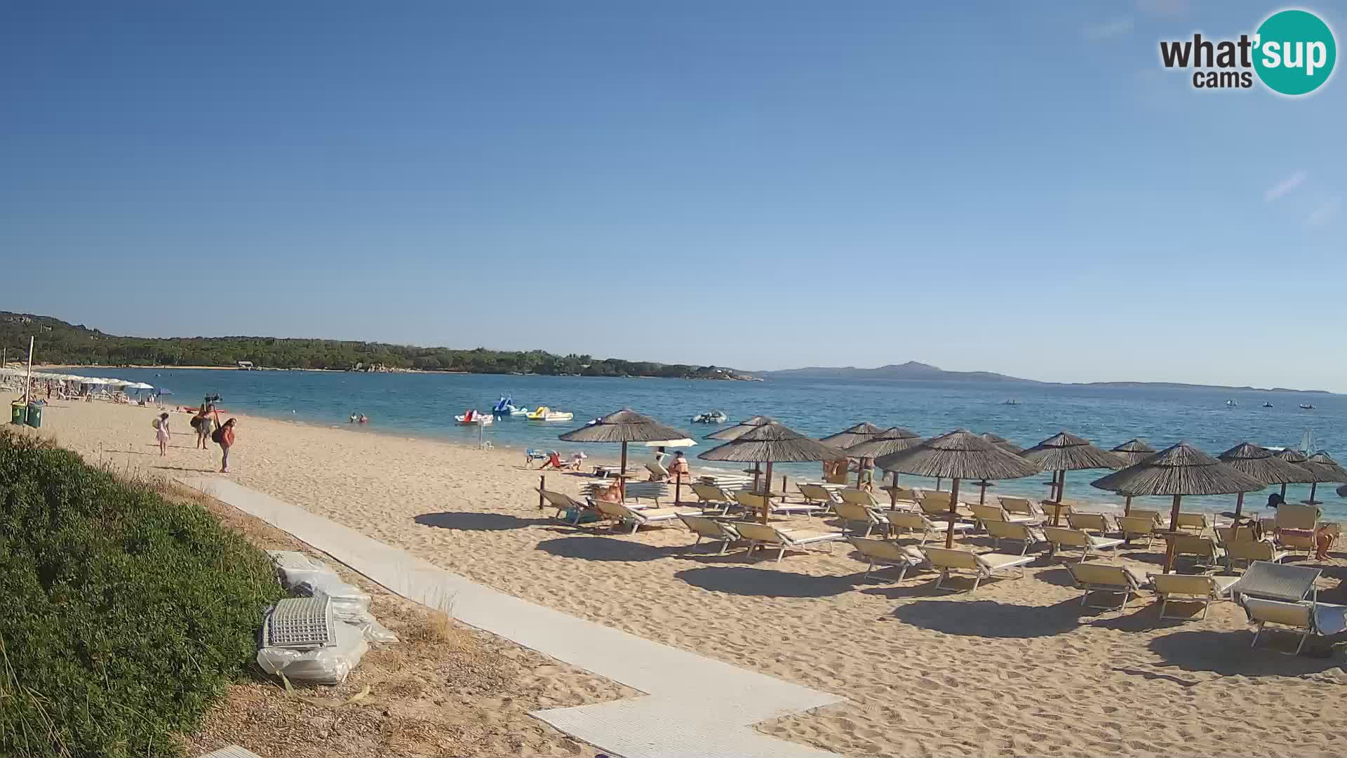 Web kamera na plaži Mannena – Arzachena – Sardinija