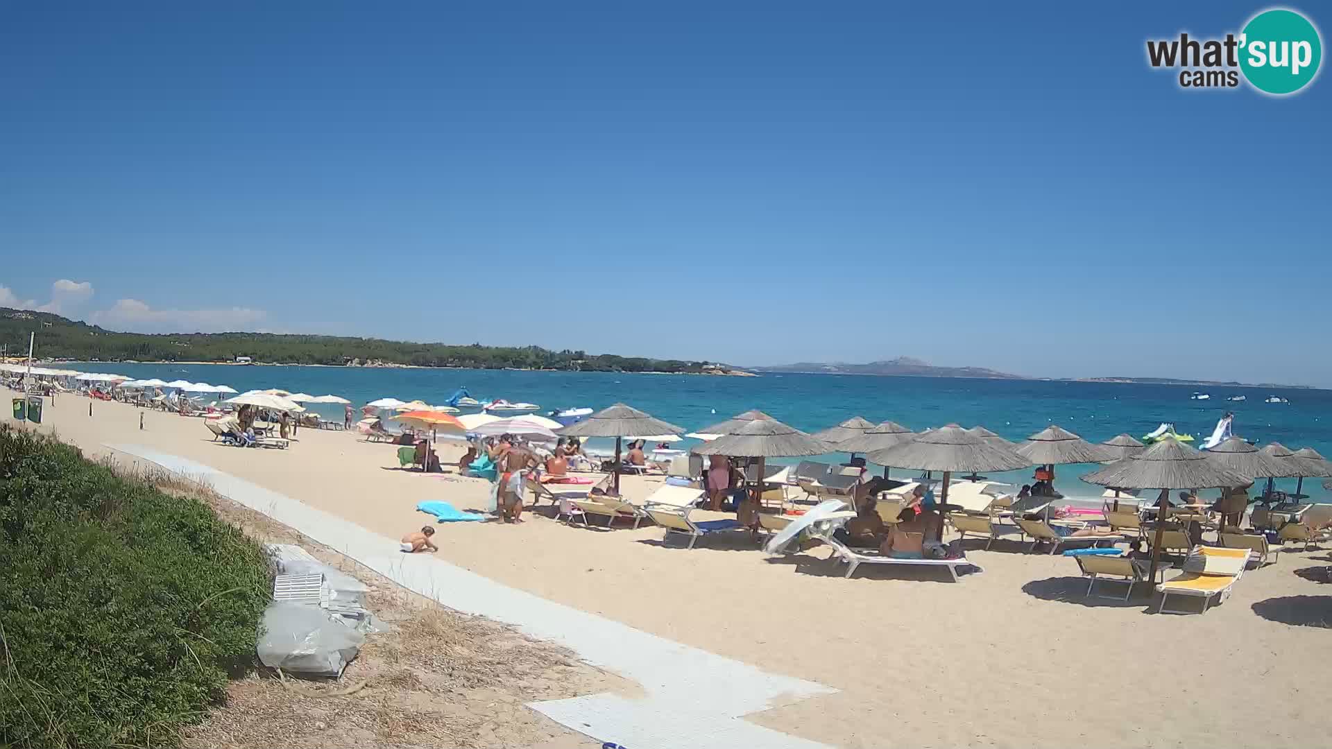 Web kamera na plaži Mannena – Arzachena – Sardinija
