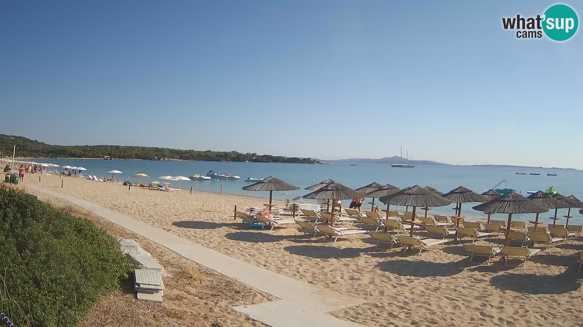 Web kamera na plaži Mannena – Arzachena – Sardinija