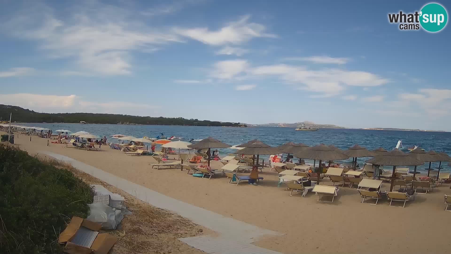 Spletna kamera na plaži Mannena – Arzachena – Sardinija