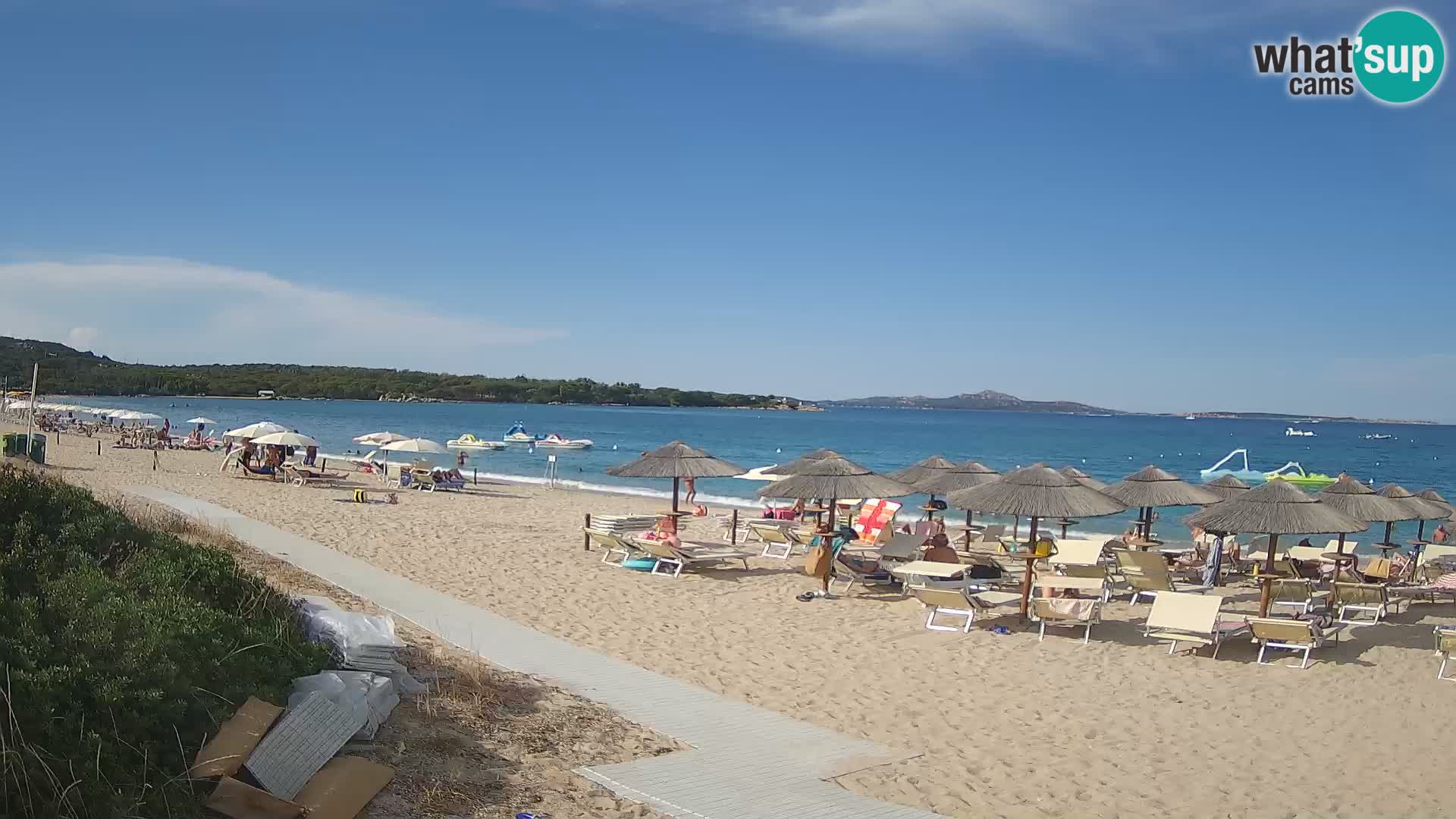 Spletna kamera na plaži Mannena – Arzachena – Sardinija