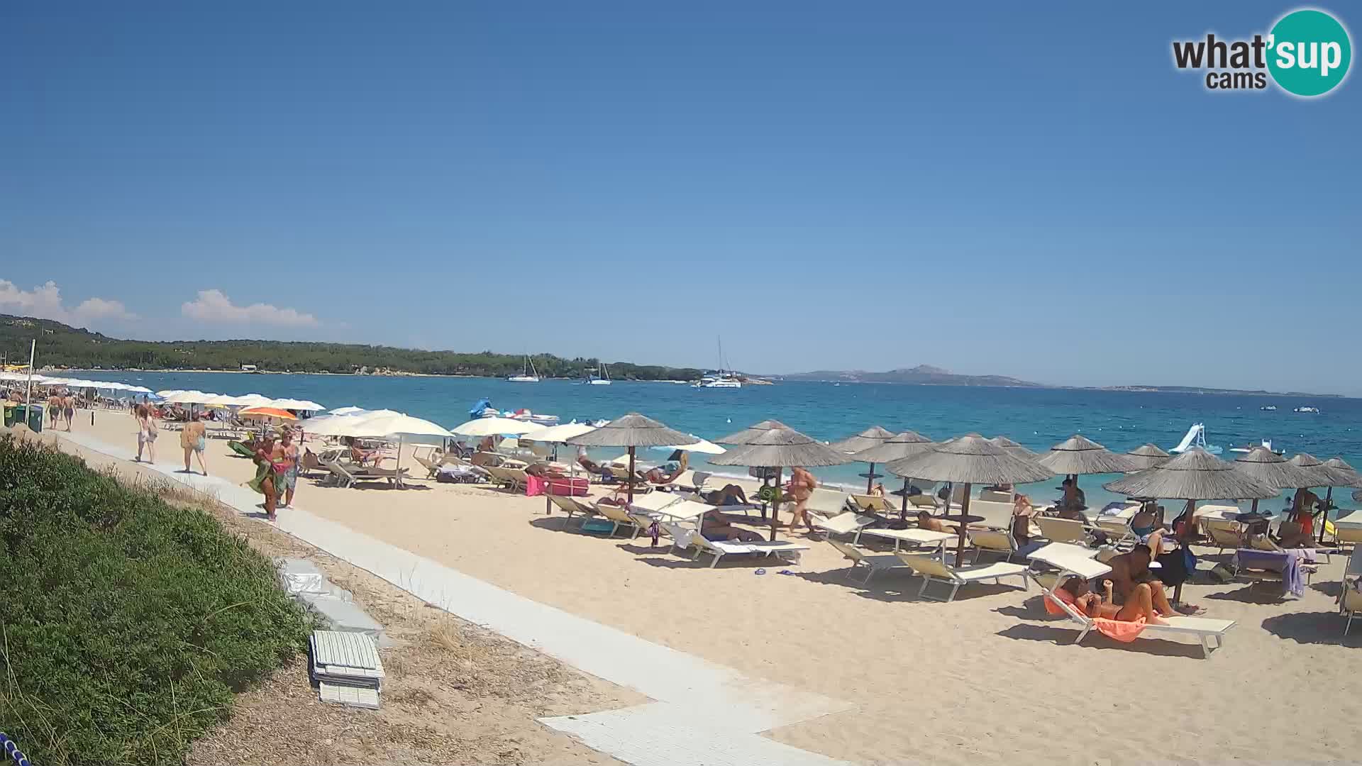 Spletna kamera na plaži Mannena – Arzachena – Sardinija