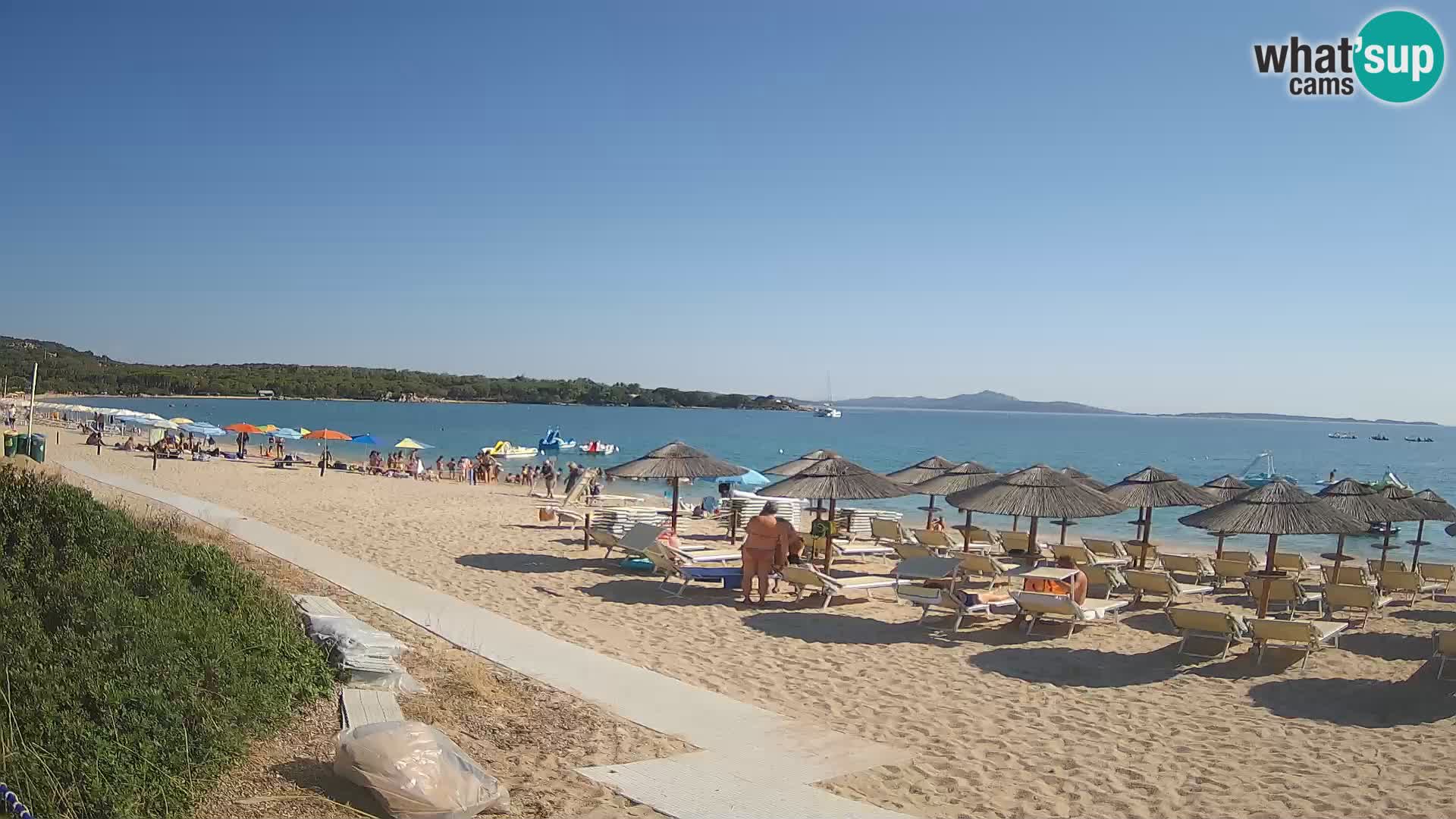 Spletna kamera na plaži Mannena – Arzachena – Sardinija