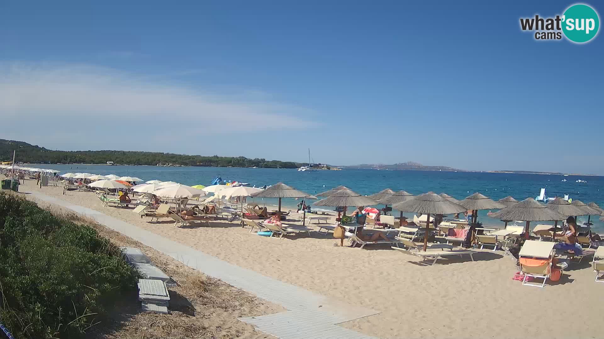Web kamera na plaži Mannena – Arzachena – Sardinija