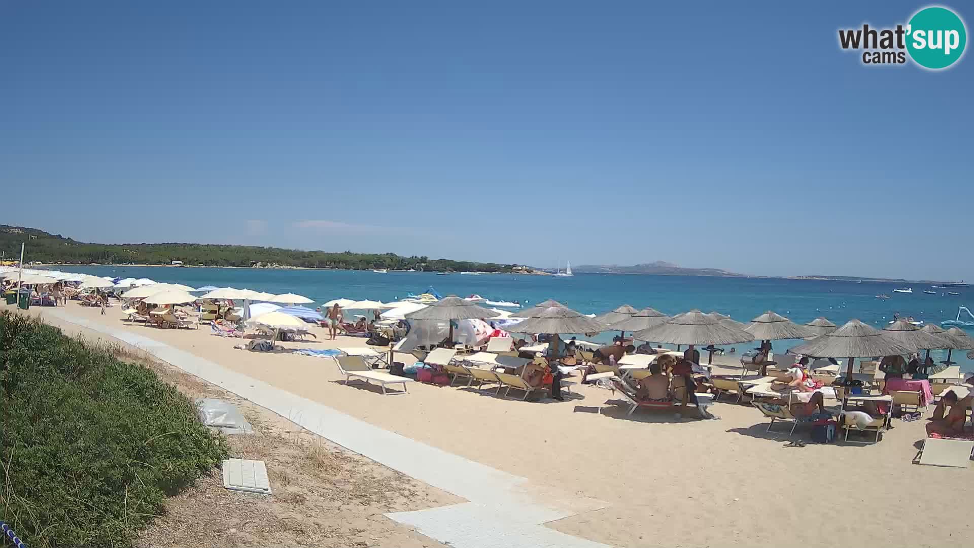 Web kamera na plaži Mannena – Arzachena – Sardinija
