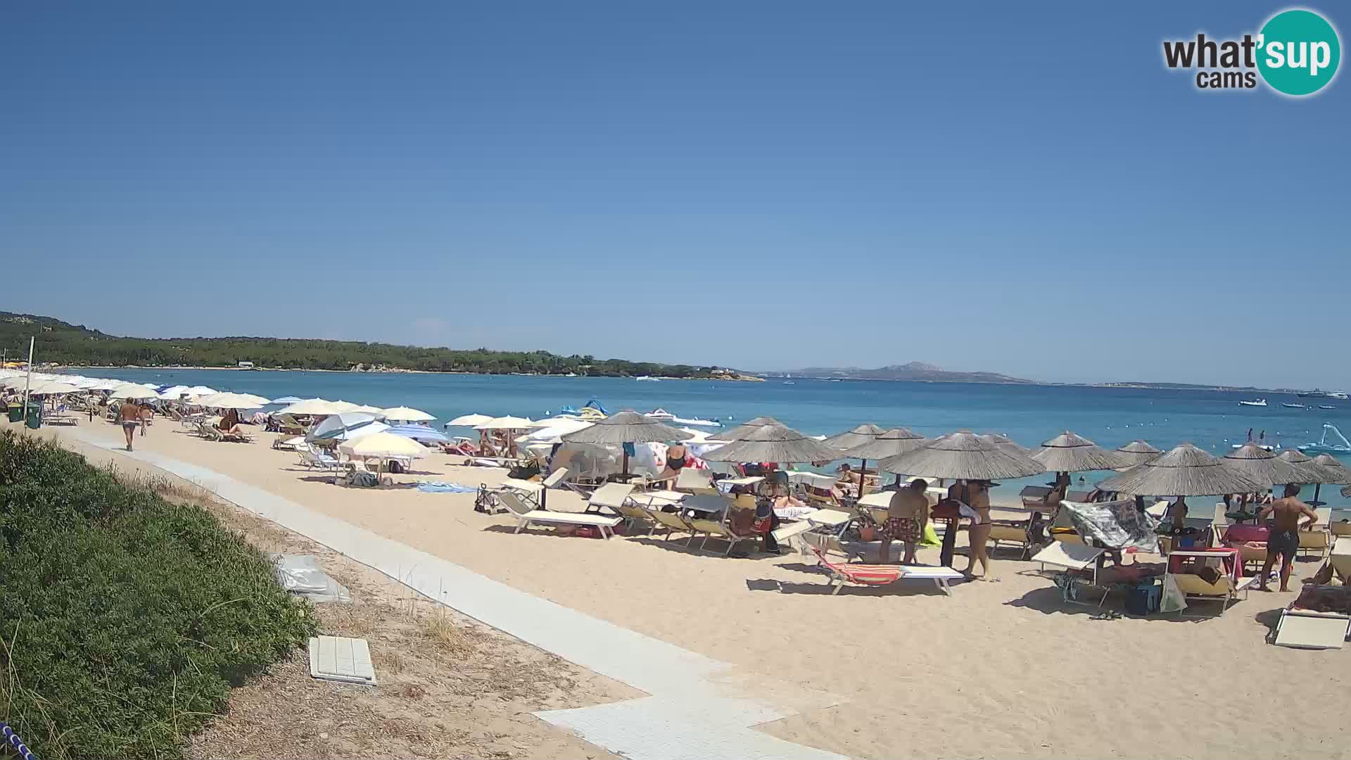 Spletna kamera na plaži Mannena – Arzachena – Sardinija