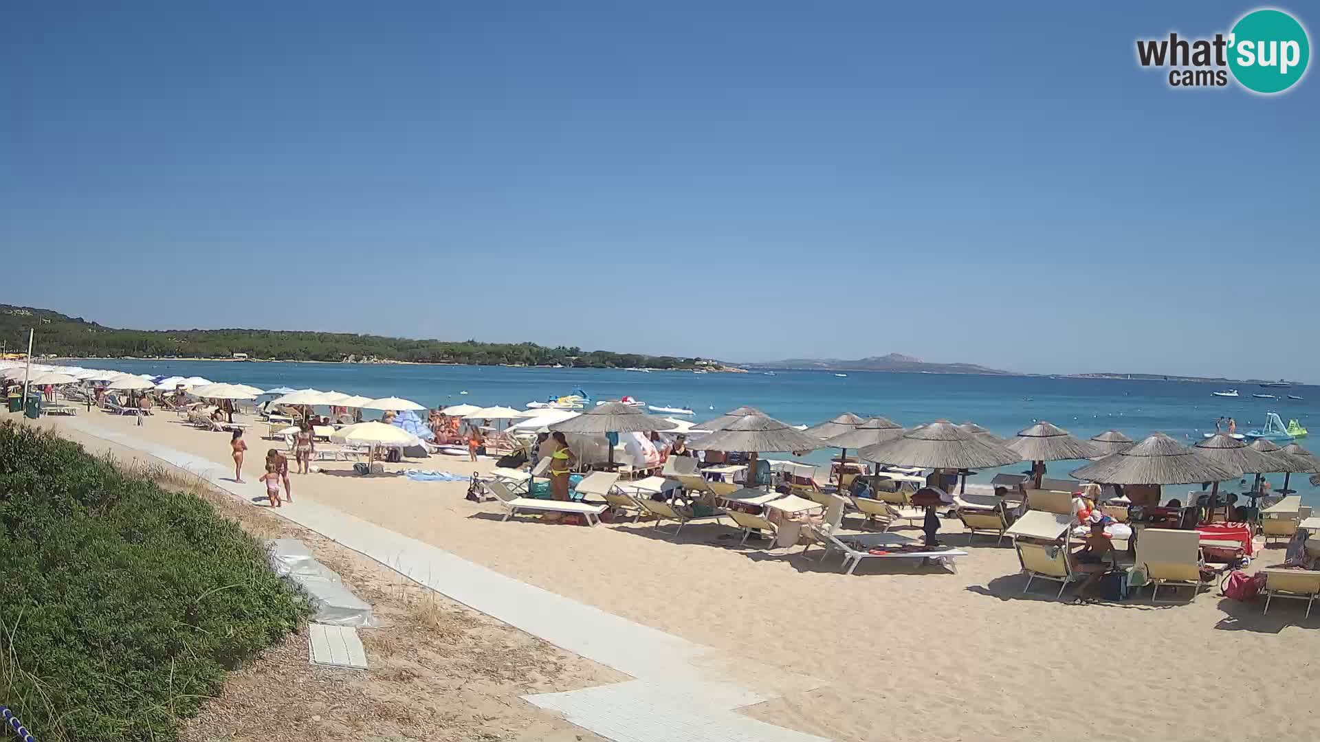 Web kamera na plaži Mannena – Arzachena – Sardinija