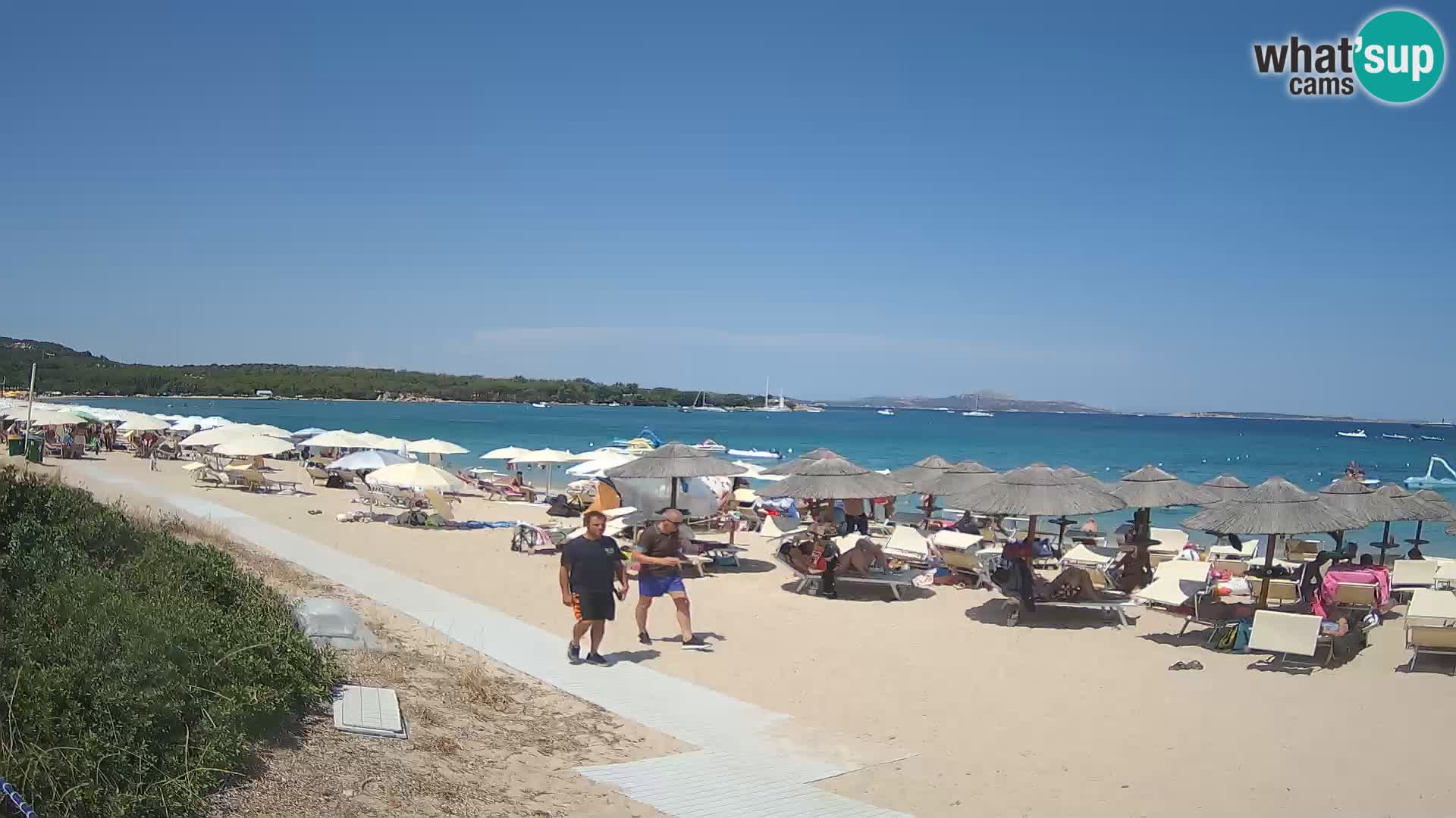 Web kamera na plaži Mannena – Arzachena – Sardinija