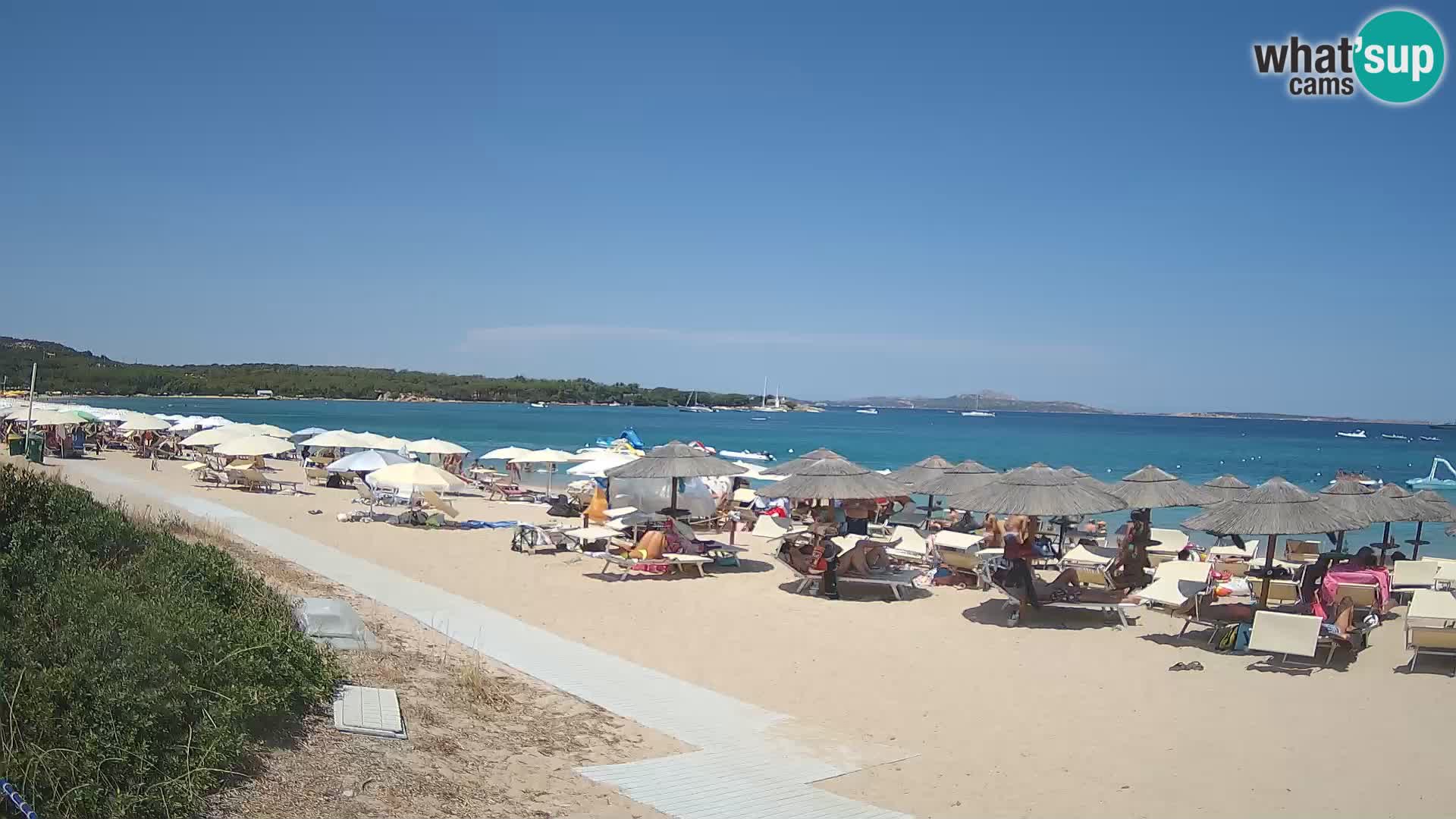 Web kamera na plaži Mannena – Arzachena – Sardinija