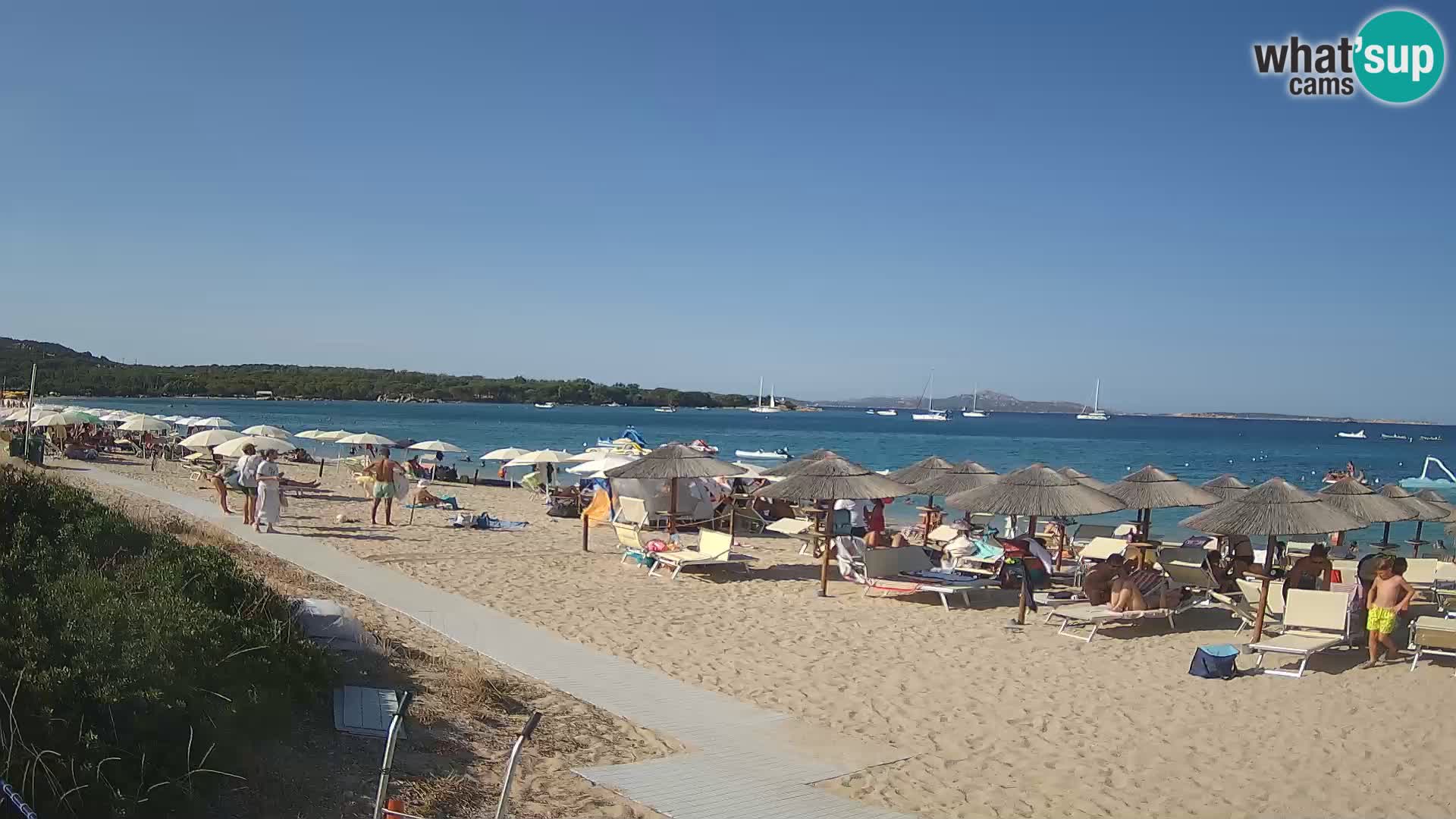 Web kamera na plaži Mannena – Arzachena – Sardinija