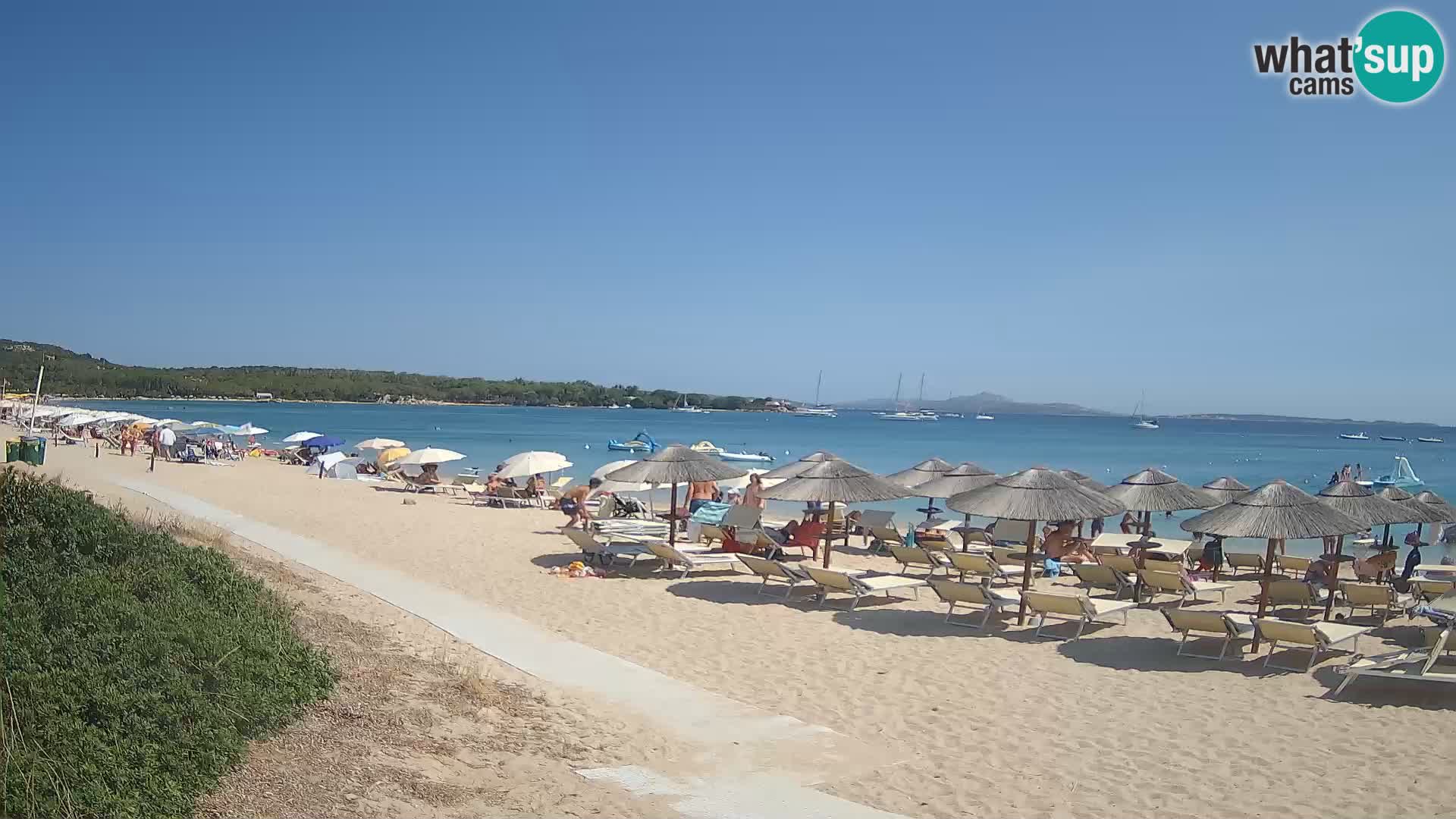 Web kamera na plaži Mannena – Arzachena – Sardinija