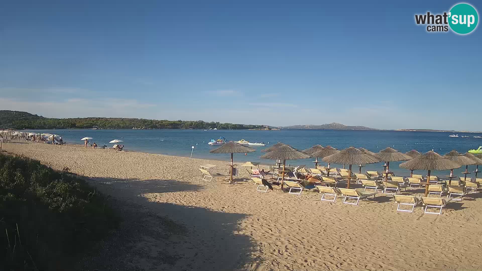 Spletna kamera na plaži Mannena – Arzachena – Sardinija