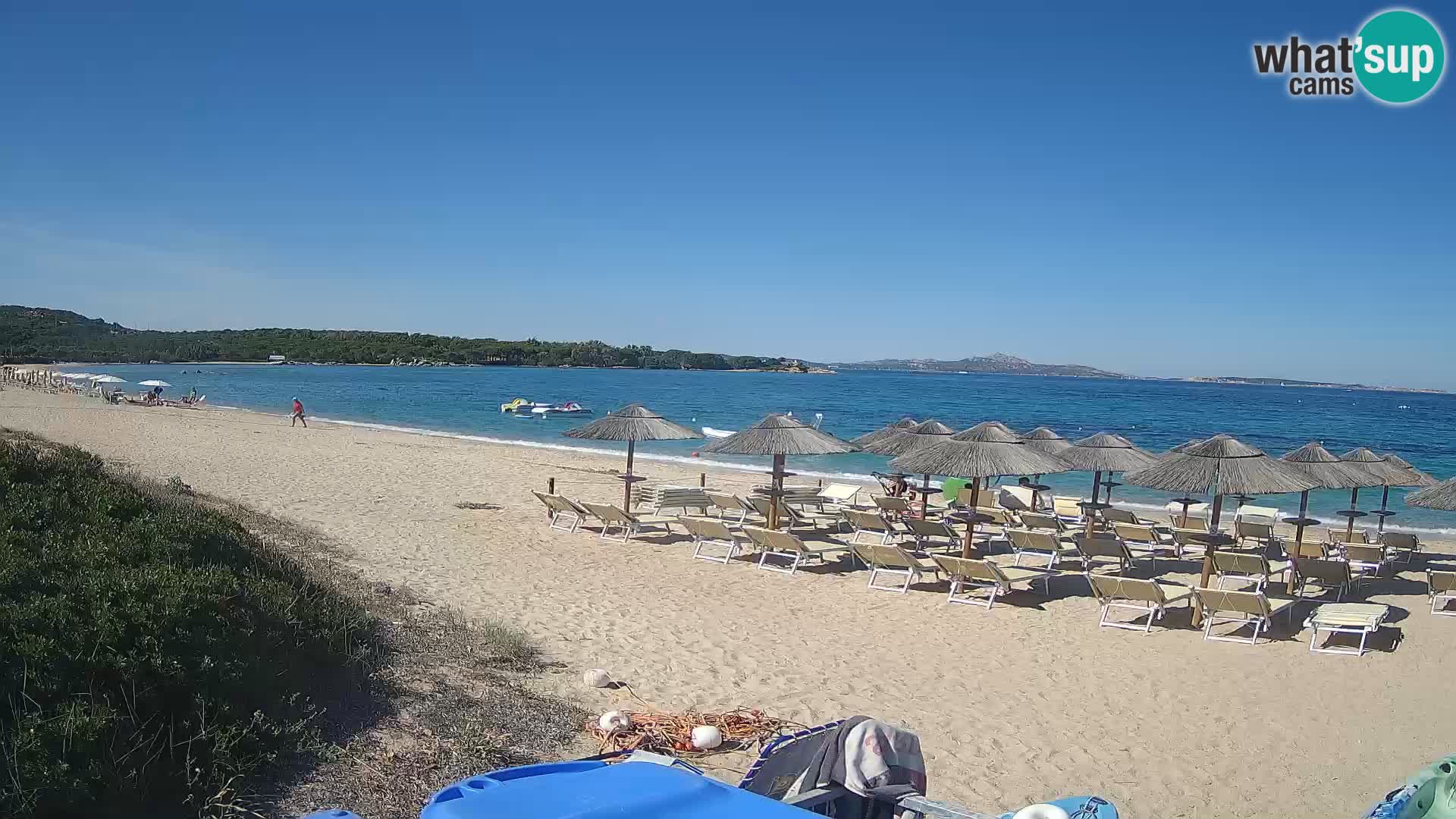 Web kamera na plaži Mannena – Arzachena – Sardinija