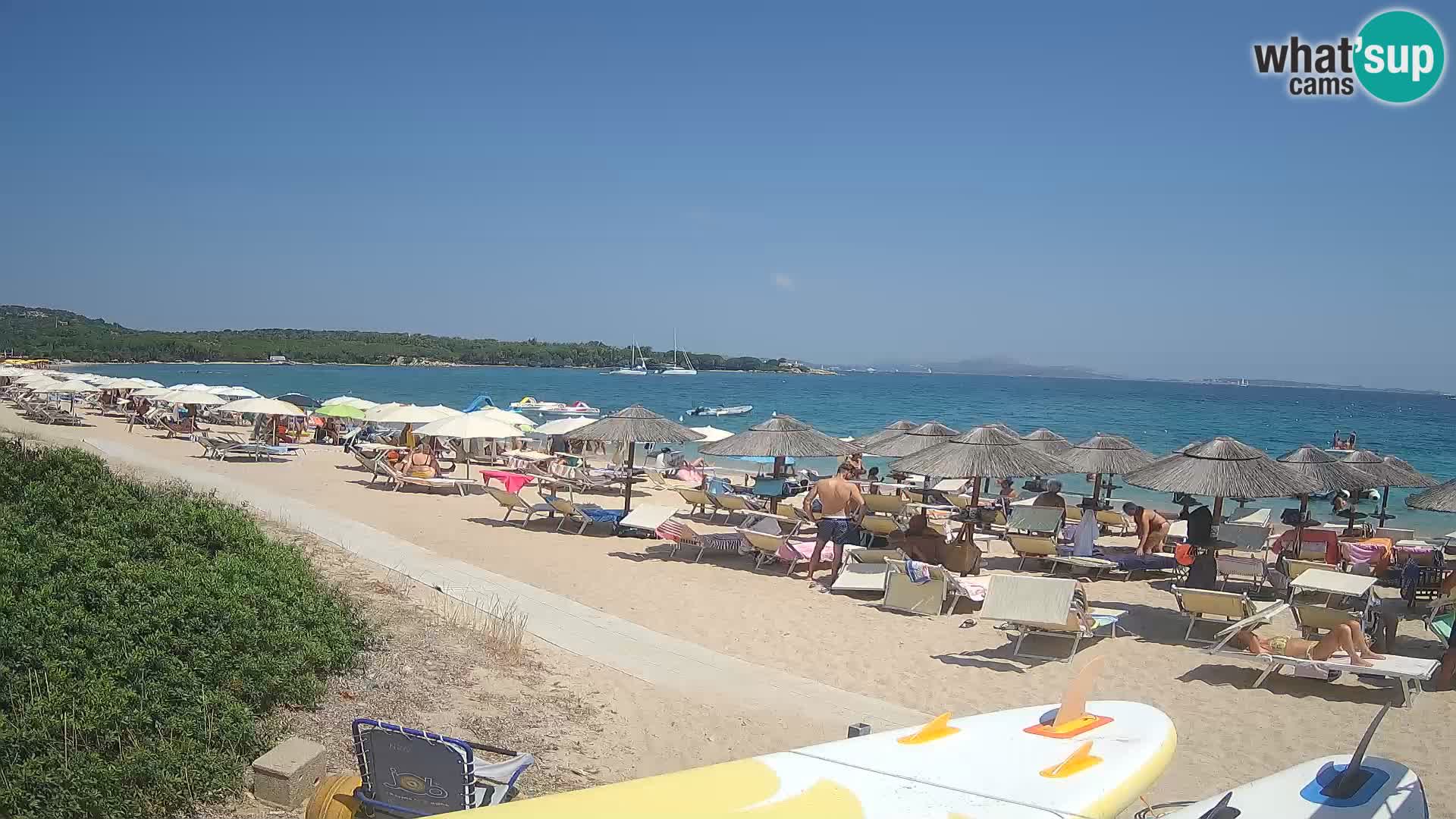 Web kamera na plaži Mannena – Arzachena – Sardinija