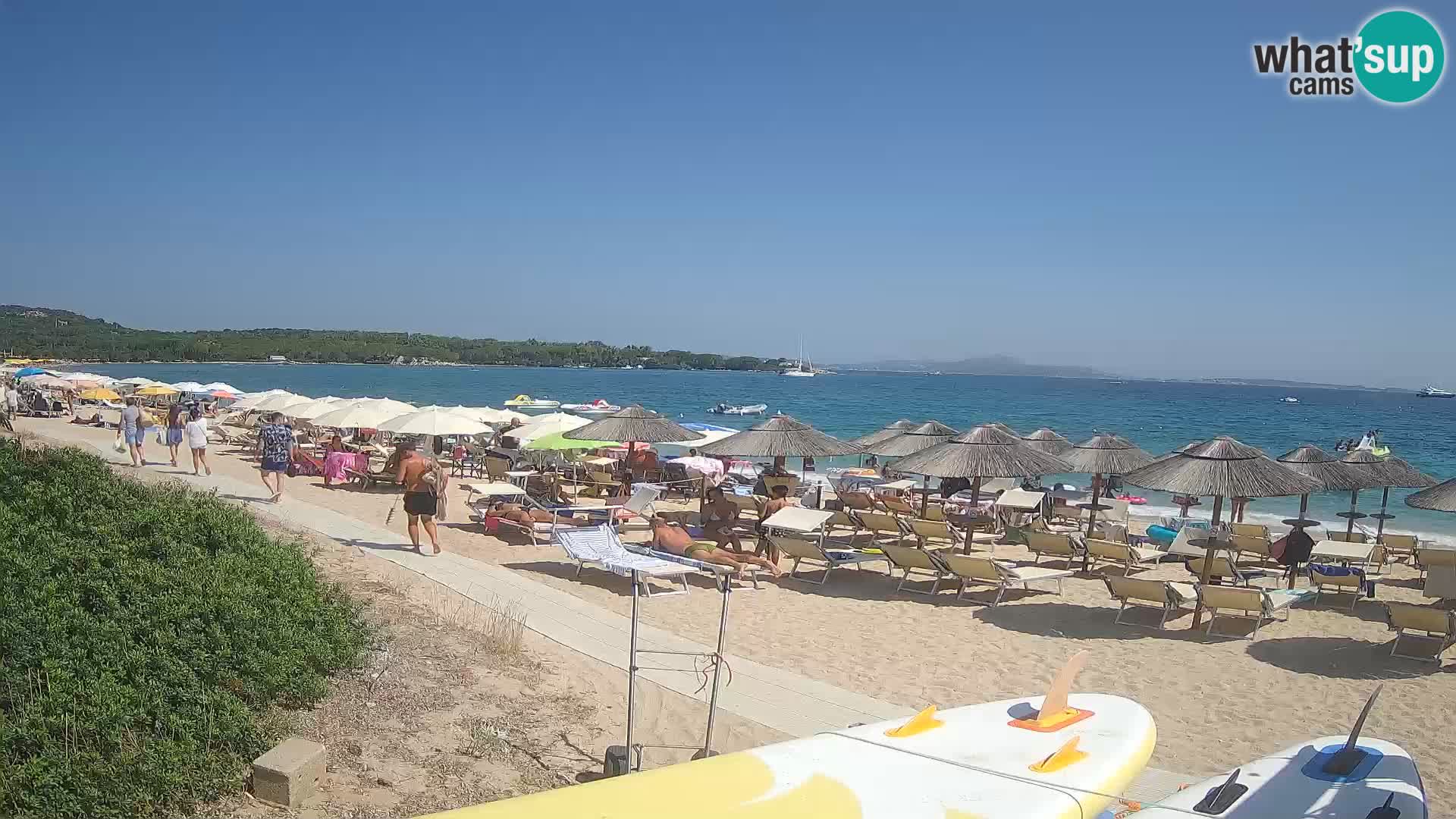 Spletna kamera na plaži Mannena – Arzachena – Sardinija