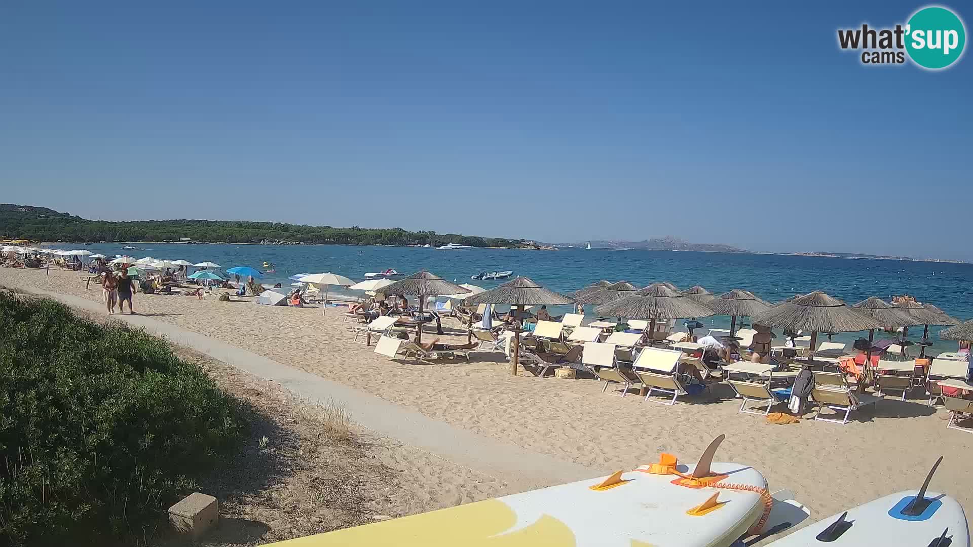 Web kamera na plaži Mannena – Arzachena – Sardinija