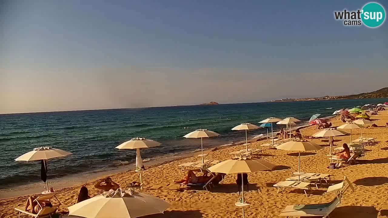 V ŽIVO Spletna kamera plaža Badesi Li Junchi – turizem na Sardiniji Italija