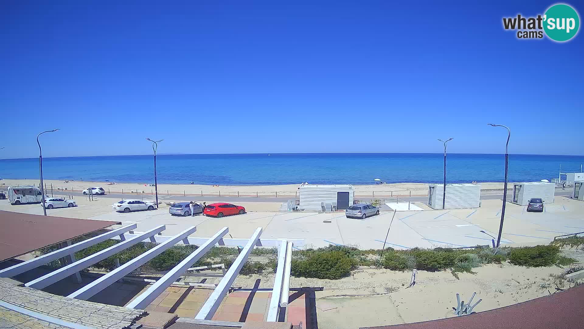 V ŽIVO Spletna kamera plaža Badesi Li Junchi – turizem na Sardiniji Italija