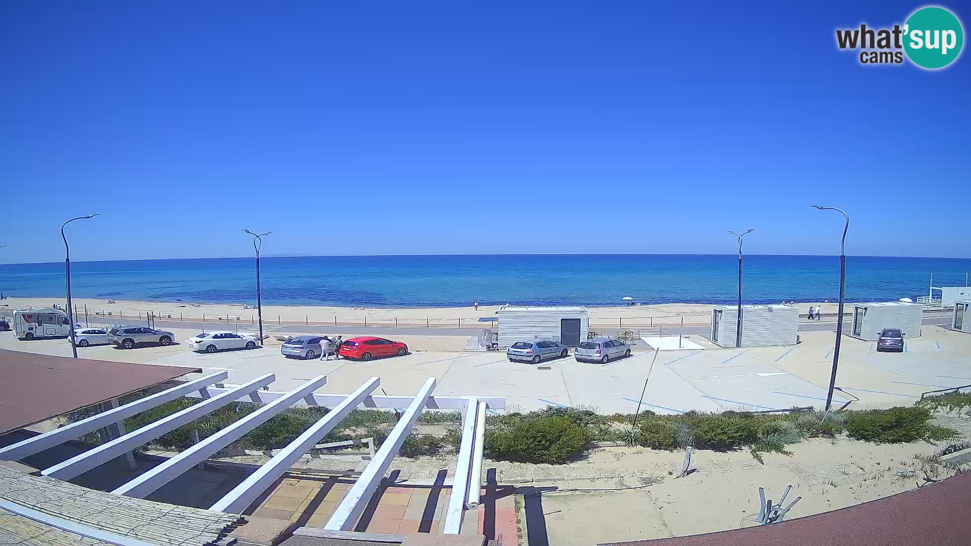 V ŽIVO Spletna kamera plaža Badesi Li Junchi – turizem na Sardiniji Italija