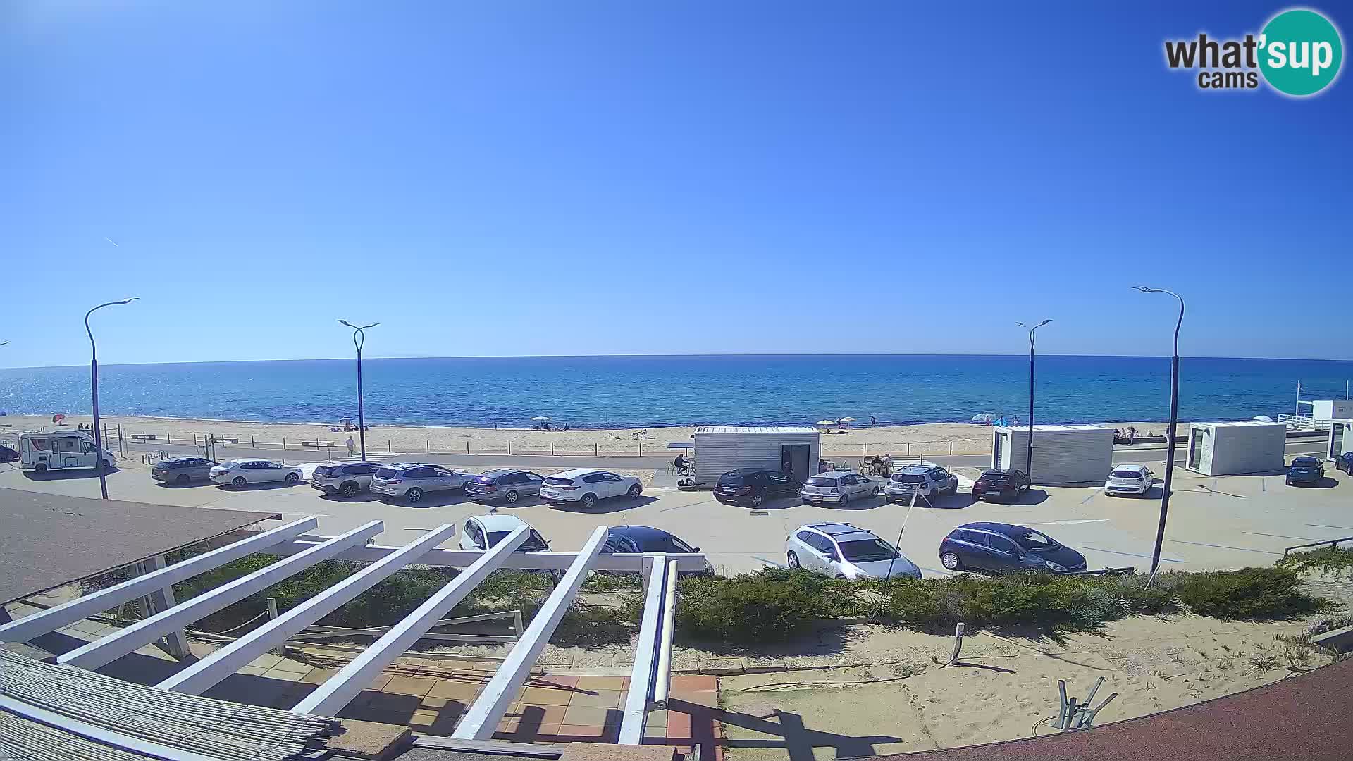 V ŽIVO Spletna kamera plaža Badesi Li Junchi – turizem na Sardiniji Italija
