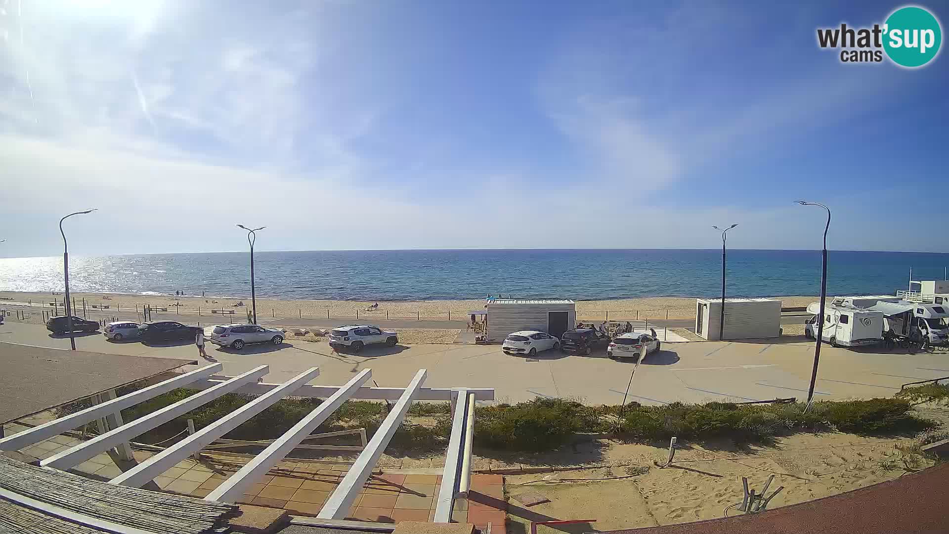 V ŽIVO Spletna kamera plaža Badesi Li Junchi – turizem na Sardiniji Italija