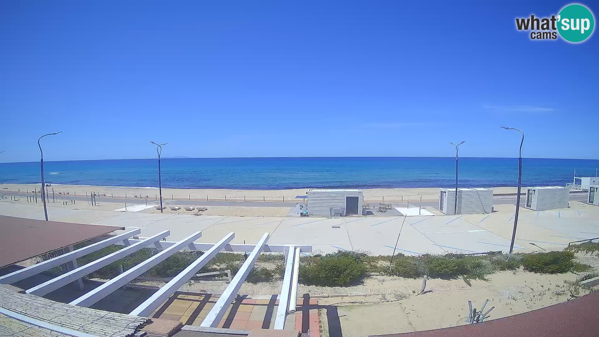 V ŽIVO Spletna kamera plaža Badesi Li Junchi – turizem na Sardiniji Italija