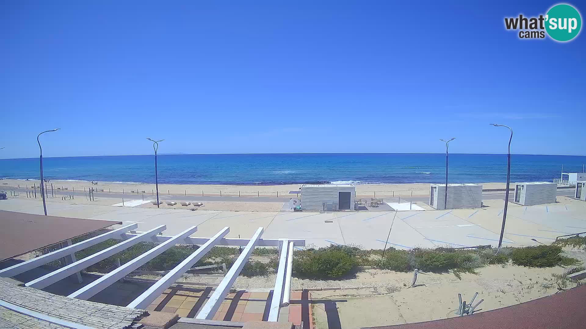 V ŽIVO Spletna kamera plaža Badesi Li Junchi – turizem na Sardiniji Italija