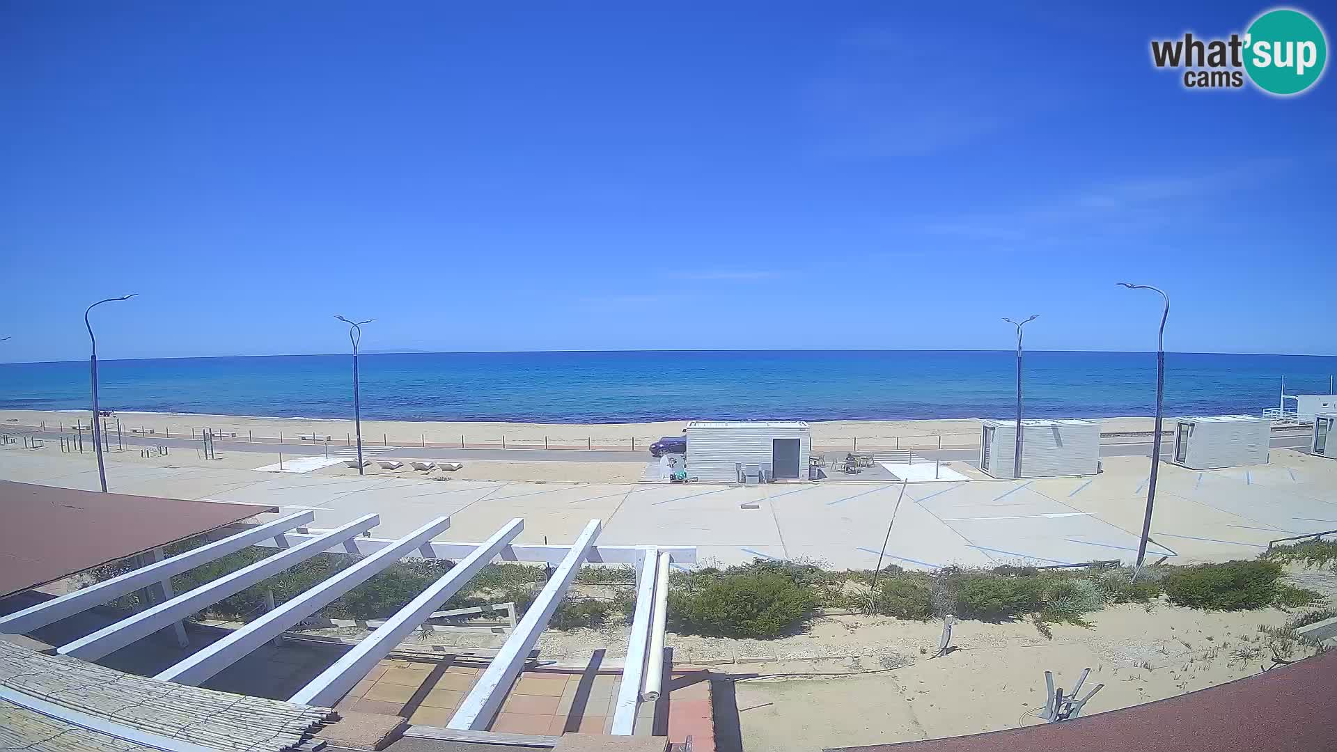 V ŽIVO Spletna kamera plaža Badesi Li Junchi – turizem na Sardiniji Italija