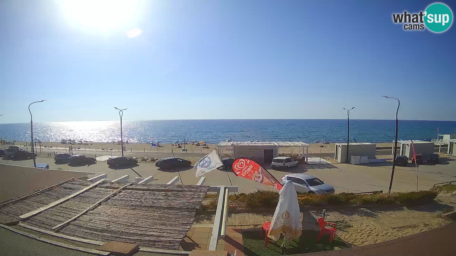 V ŽIVO Spletna kamera plaža Badesi Li Junchi – turizem na Sardiniji Italija