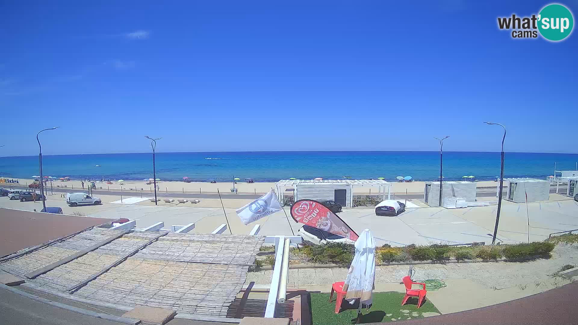 V ŽIVO Spletna kamera plaža Badesi Li Junchi – turizem na Sardiniji Italija