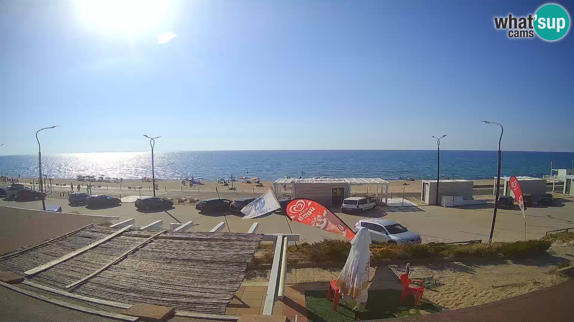 V ŽIVO Spletna kamera plaža Badesi Li Junchi – turizem na Sardiniji Italija